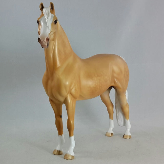 SUNSATION - Golden Palomino Morgan Model Horse