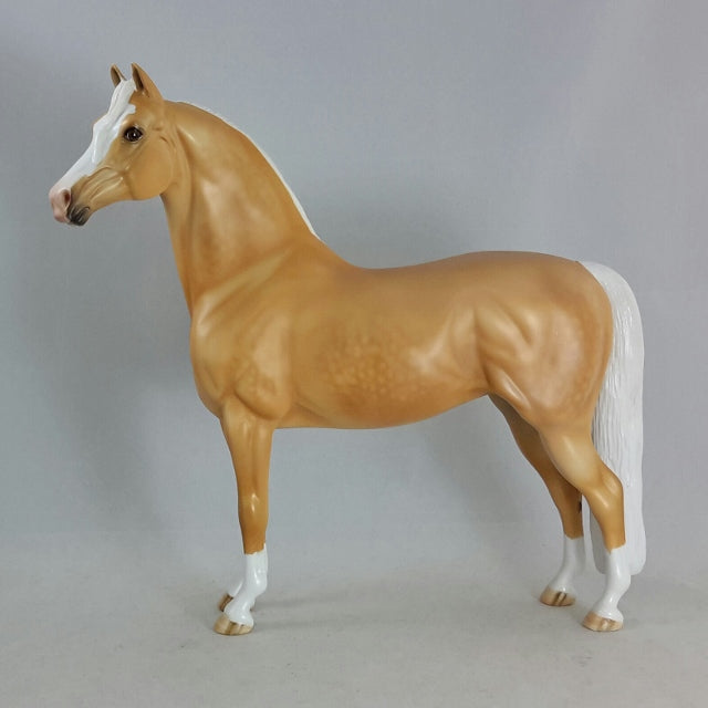 SUNSATION - Golden Palomino Morgan Model Horse
