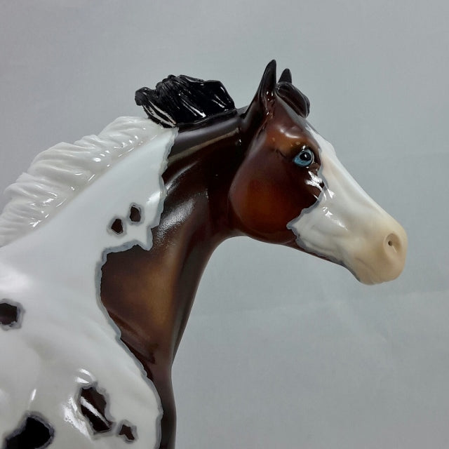 NEW GIRL - OOAK Bay Tobiano Stock Model Horse