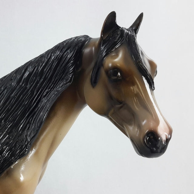 THIRST FOR GOLD - OOAK Sooty Buckskin Stock Horse
