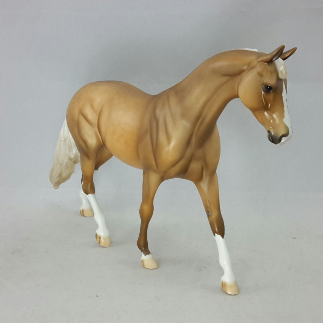 FELIPA - OOAK Dapple Palomino Pony Model Horse