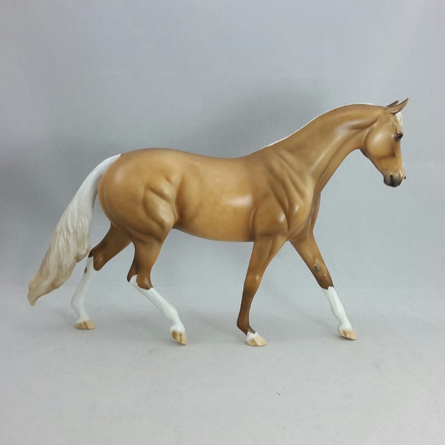FELIPA - OOAK Dapple Palomino Pony Model Horse