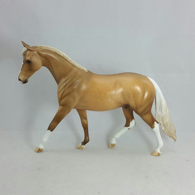 FELIPA - OOAK Dapple Palomino Pony Model Horse