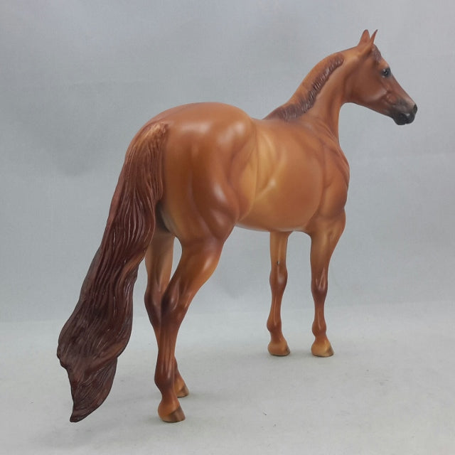 SHAMOB - OOAK Red Dun Stock Model Horse