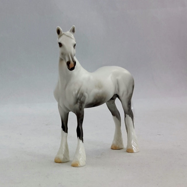 NORD - Dapple Gray Draft Model Horse