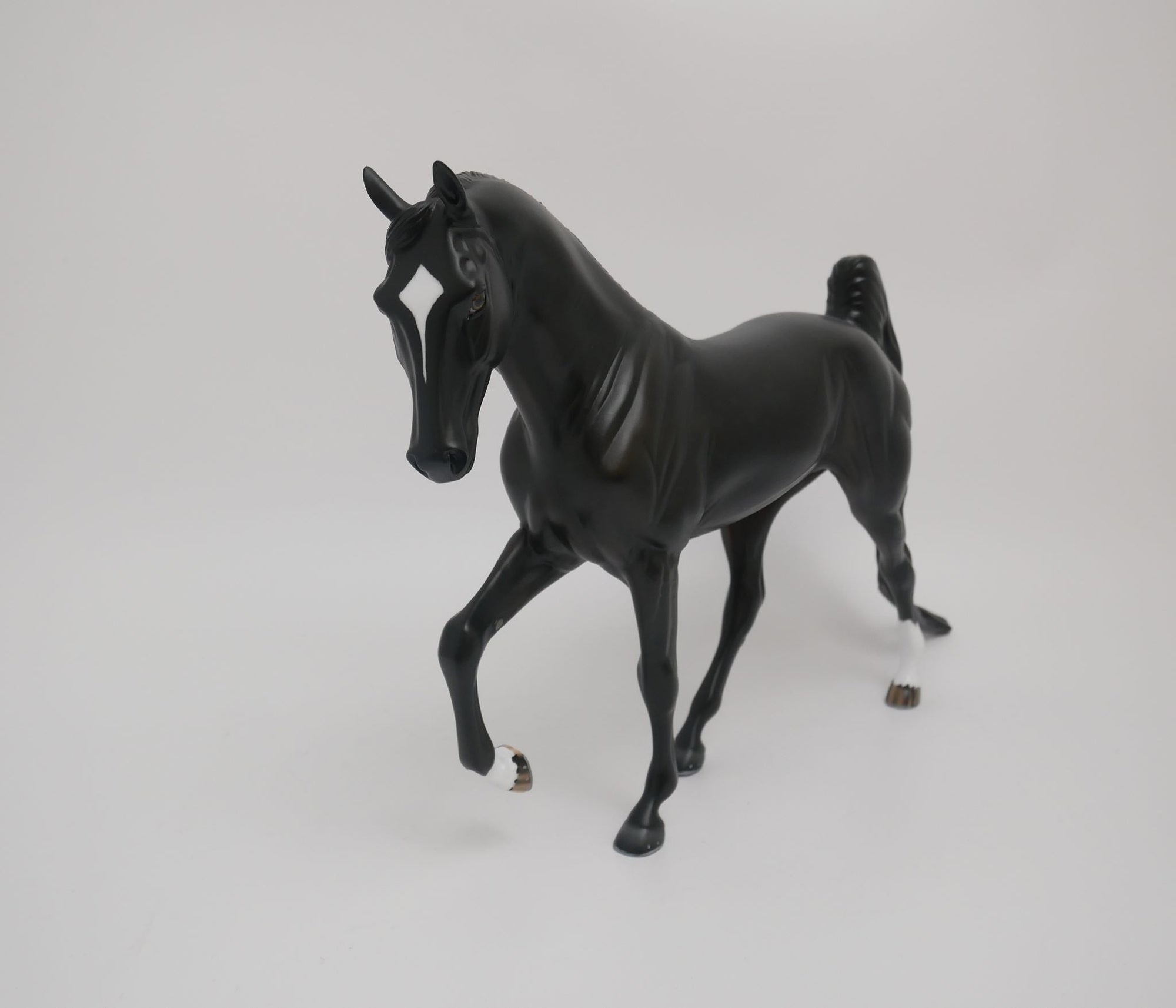 DARK KNIGHT-OOAK BLACK TENNESSEE WALKER BY AUDREY DIXON 6/2/20