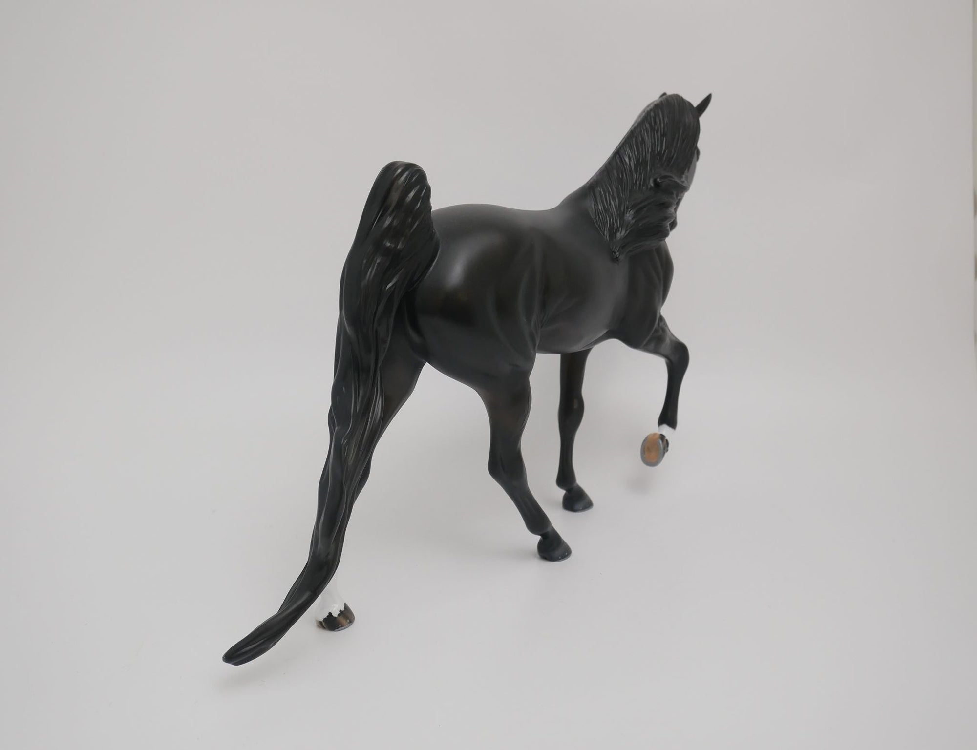 DARK KNIGHT-OOAK BLACK TENNESSEE WALKER BY AUDREY DIXON 6/2/20