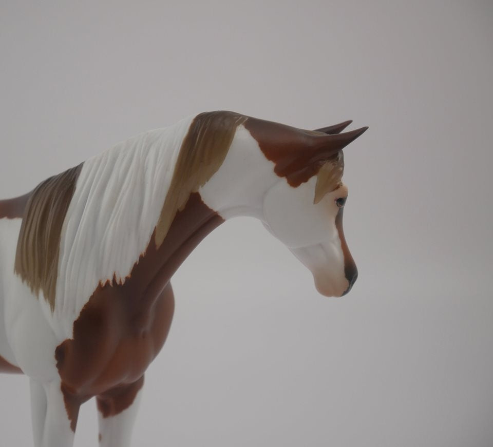 Bryde - OOAK Chestnut Pinto Arabian Pebbles by Audrey Dixon 7/9/20