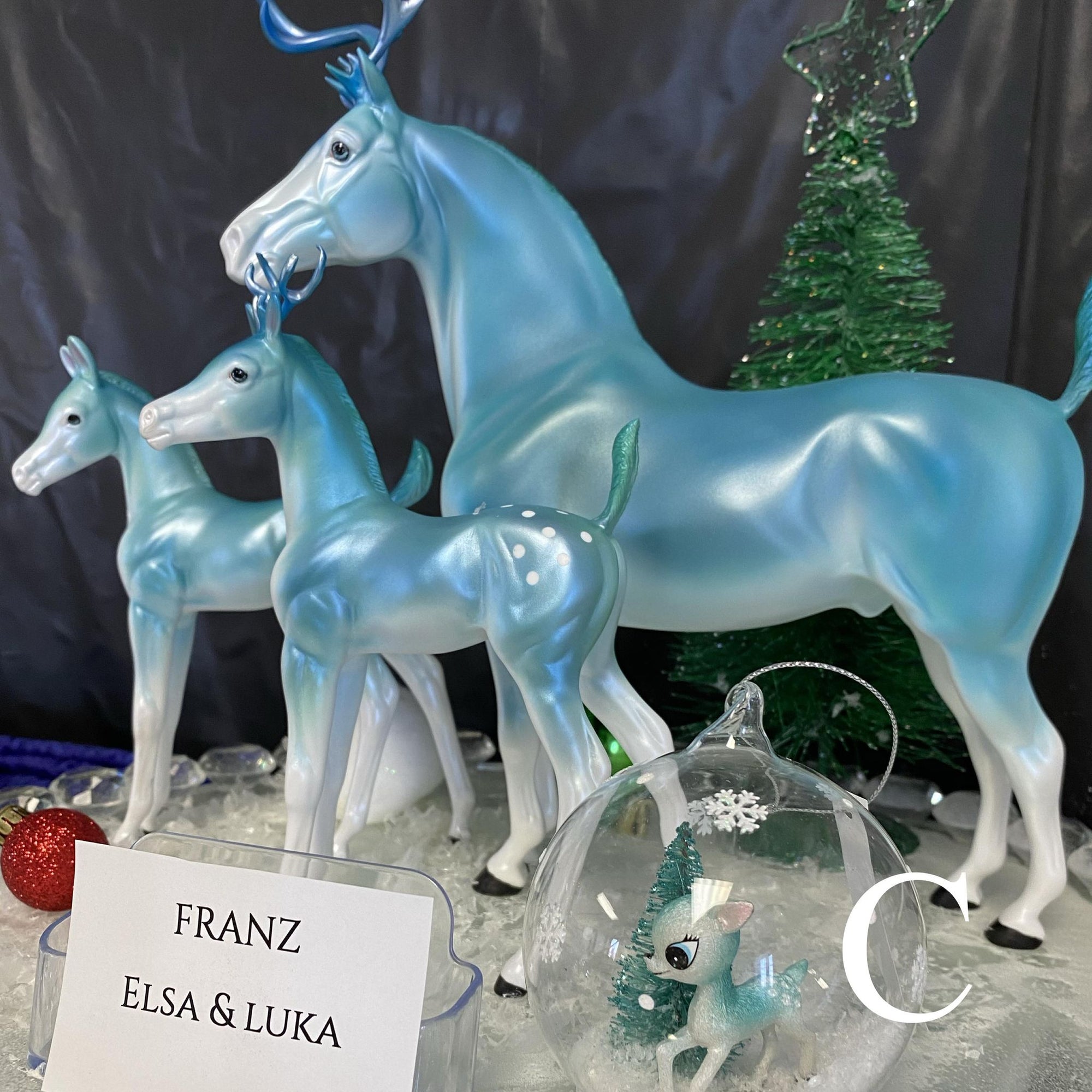 Franz, Elsa and Luka Deco Deer Set 12/20/20 By Jas Fanning