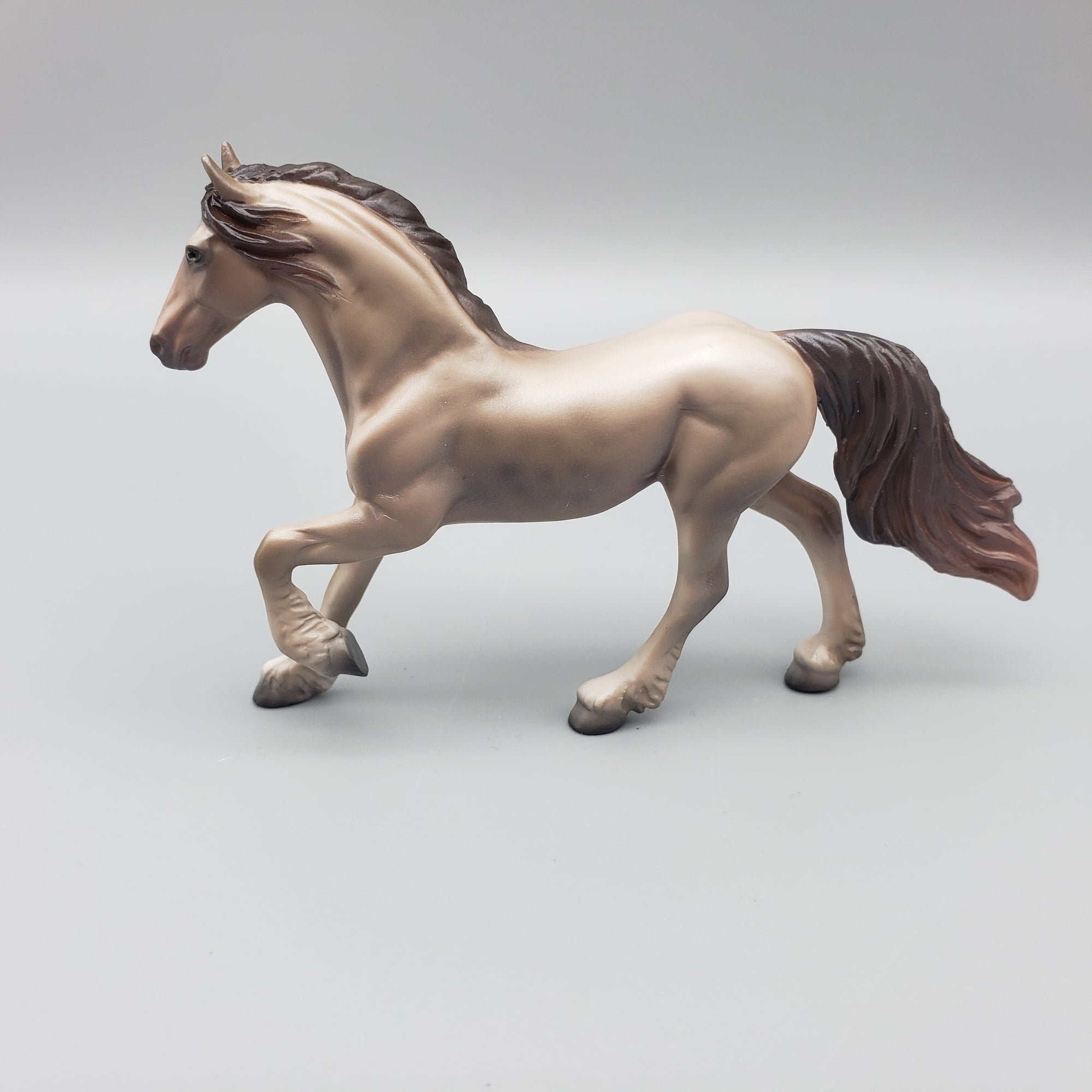 Marquis OOAK Reverse Dappled Champagne Friesian Chip By Jess Hamill EQ23