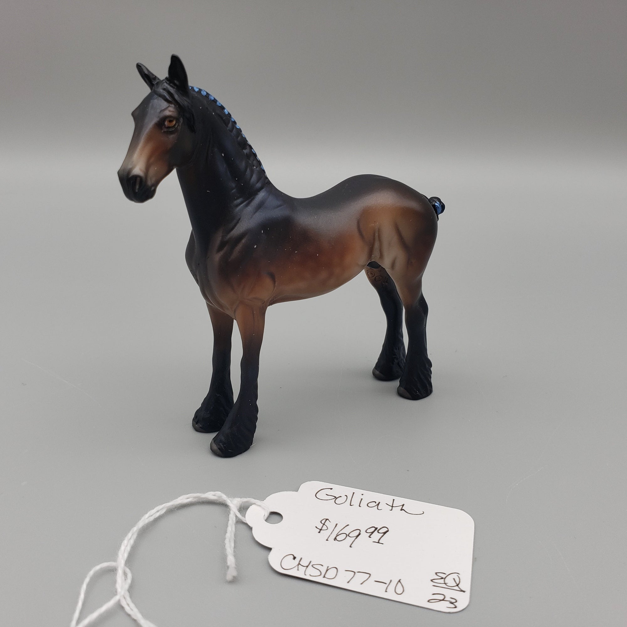 Goliath OOAK Dappled Bay Draft Chip By Jess Hamill EQ23