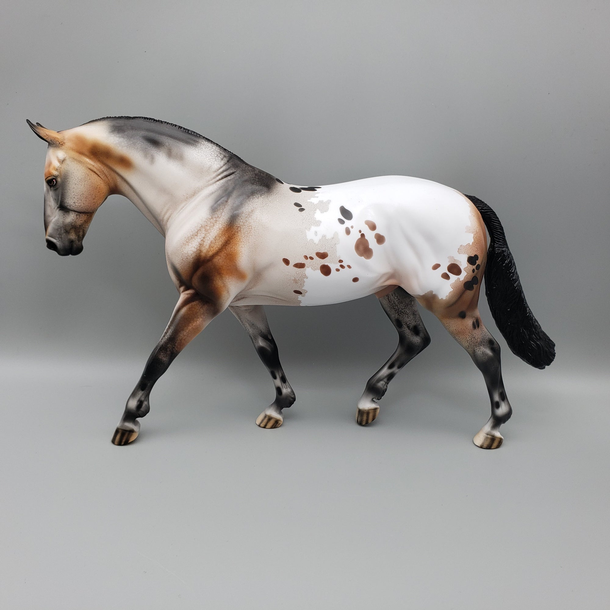 Cookie Crunch OOAK Appaloosa Irish Draft By Dawn Quick EQ23