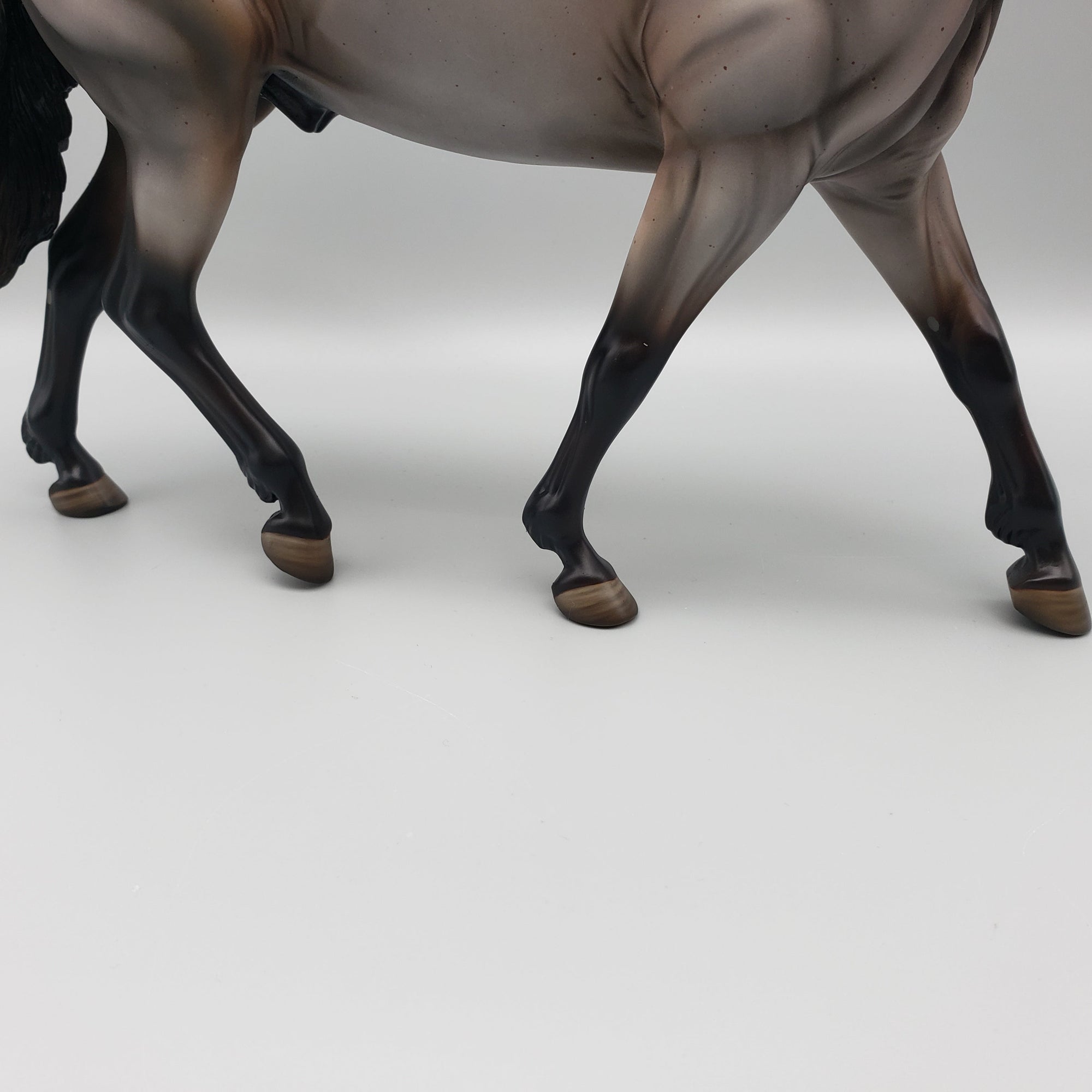 Adobe OOAK Dark Bay Roan Irish Draught By Angela Marleau EQ23