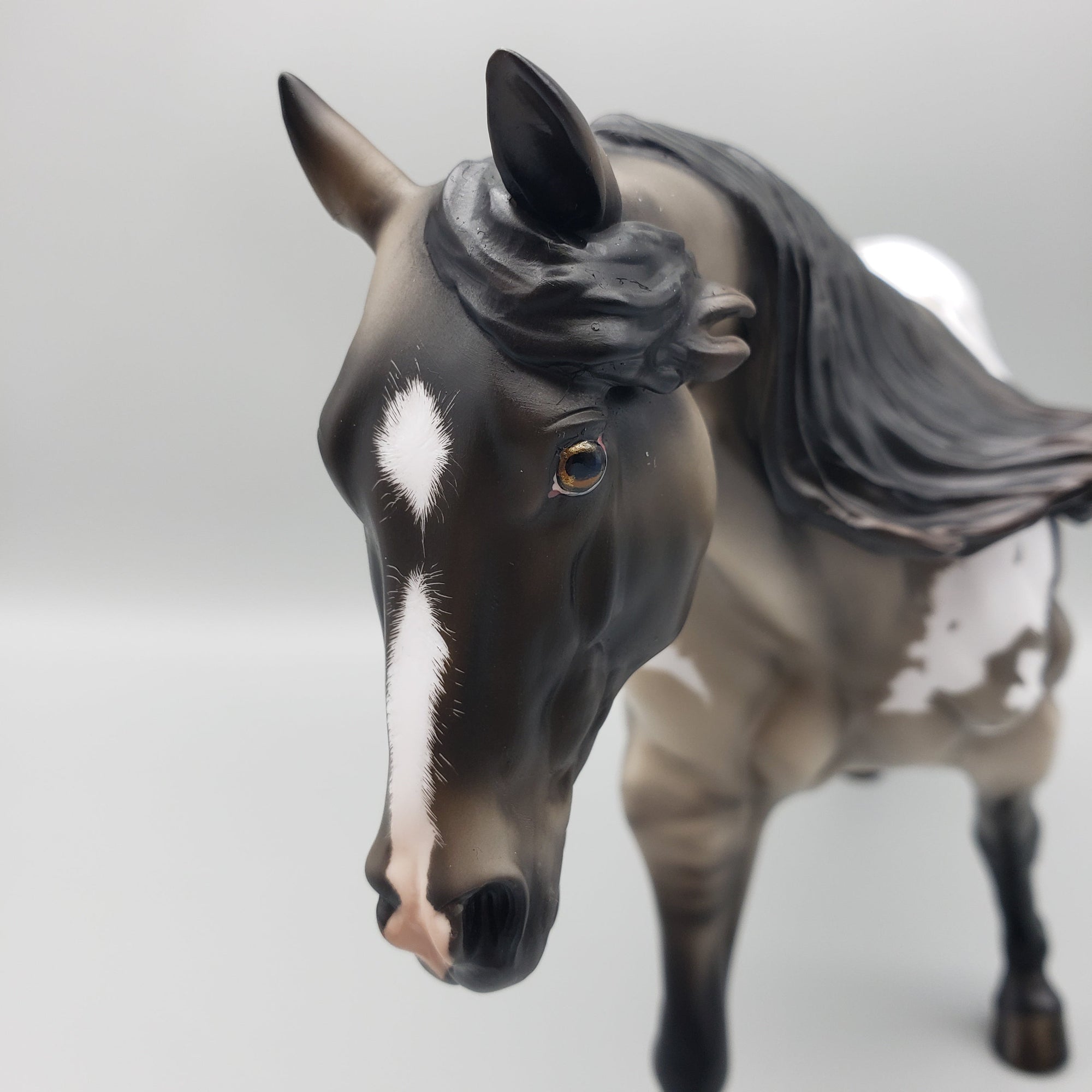 Charles OOAK Grullo Appaloosa Running Stock Horse By Angela Marleau Best Offers 6/26/23