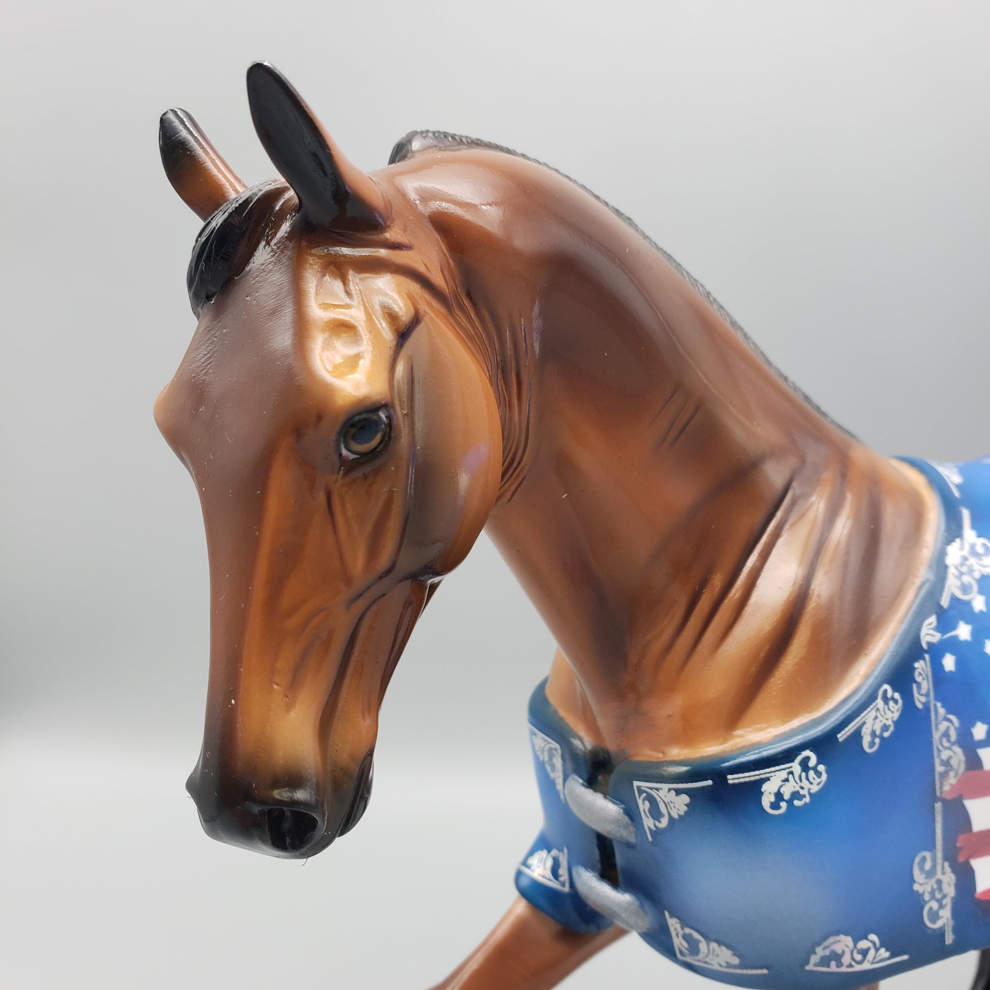 Allegiance OOAK Decorator 4th of July Blanketed Tennessee Walking Horse By Dawn Quick Best Offers 7/4/23