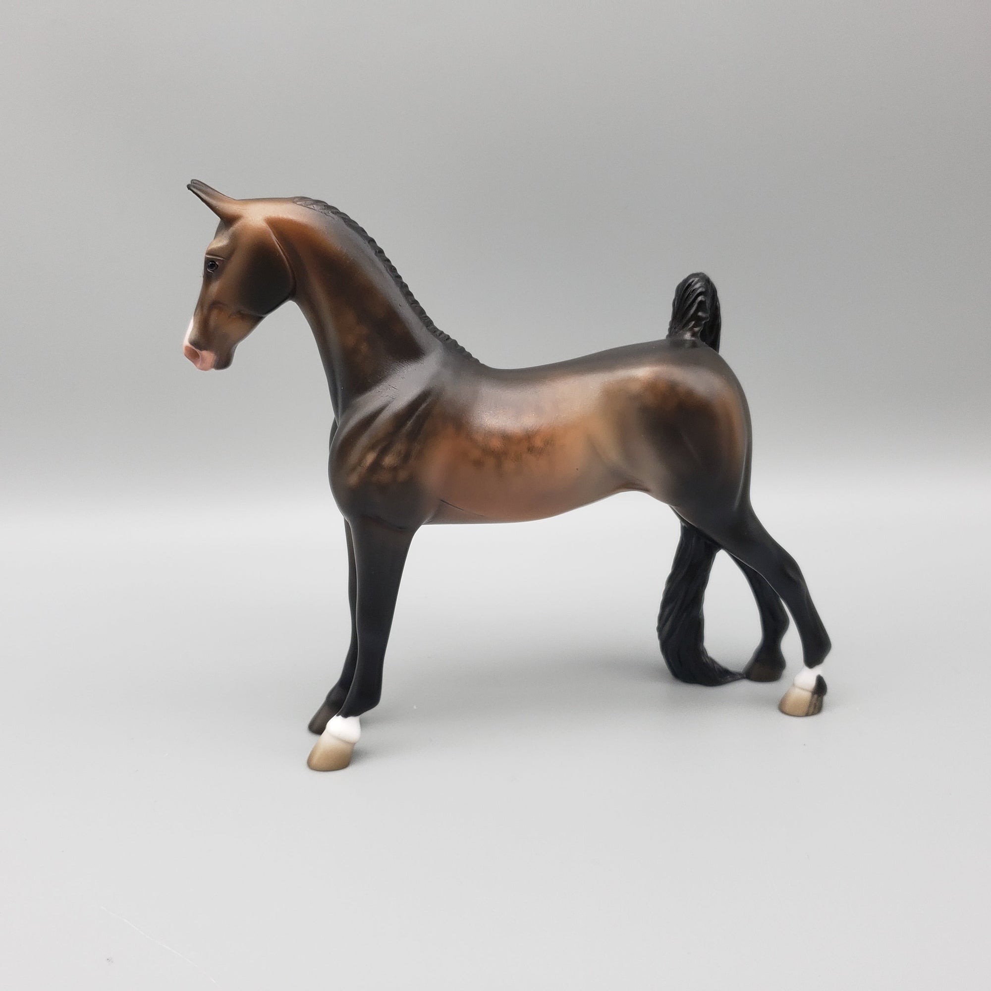 Goldmask OOAK Dappled Sooty Buckskin Saddlebred Pebble By Jess Hamill