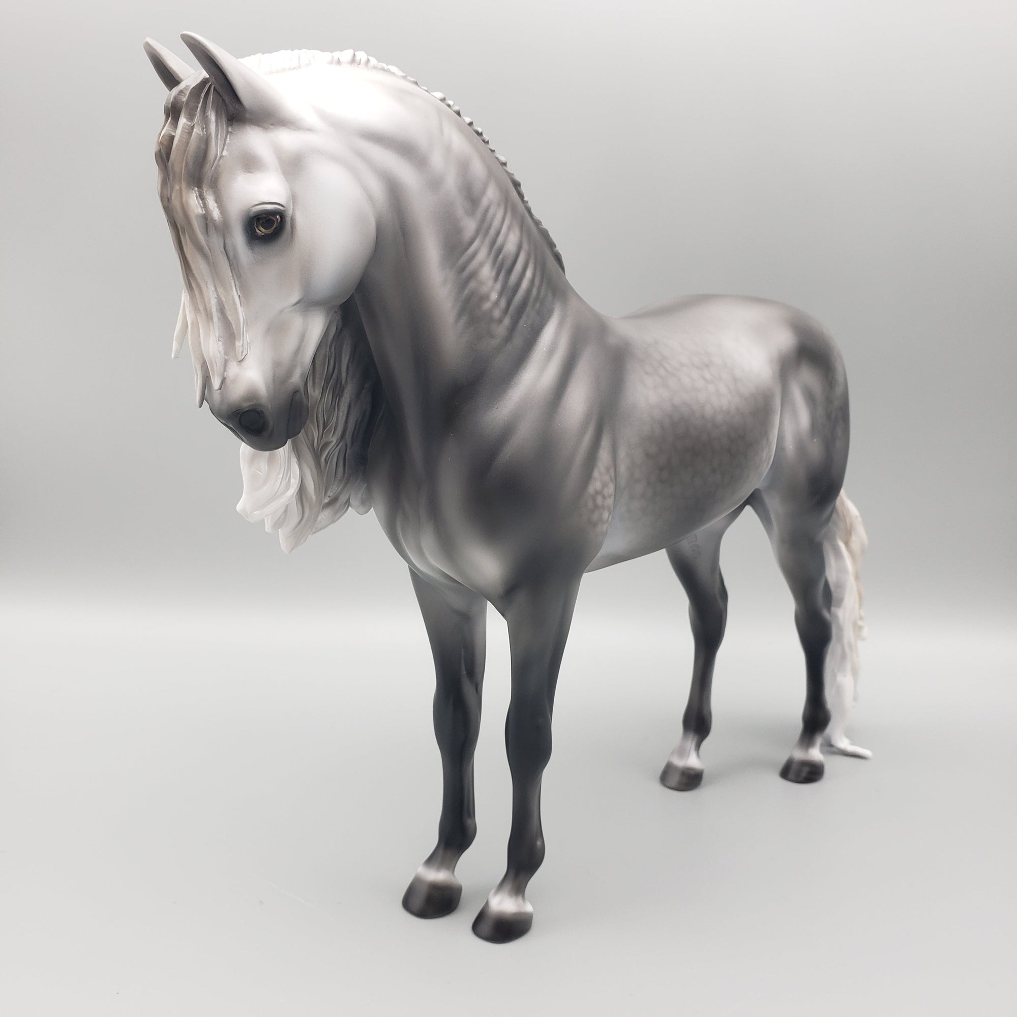 Cassius OOAK Dappled Grey Andalusian By Carrie Keller Equilocity Best Offers 7/15/23 EQ23