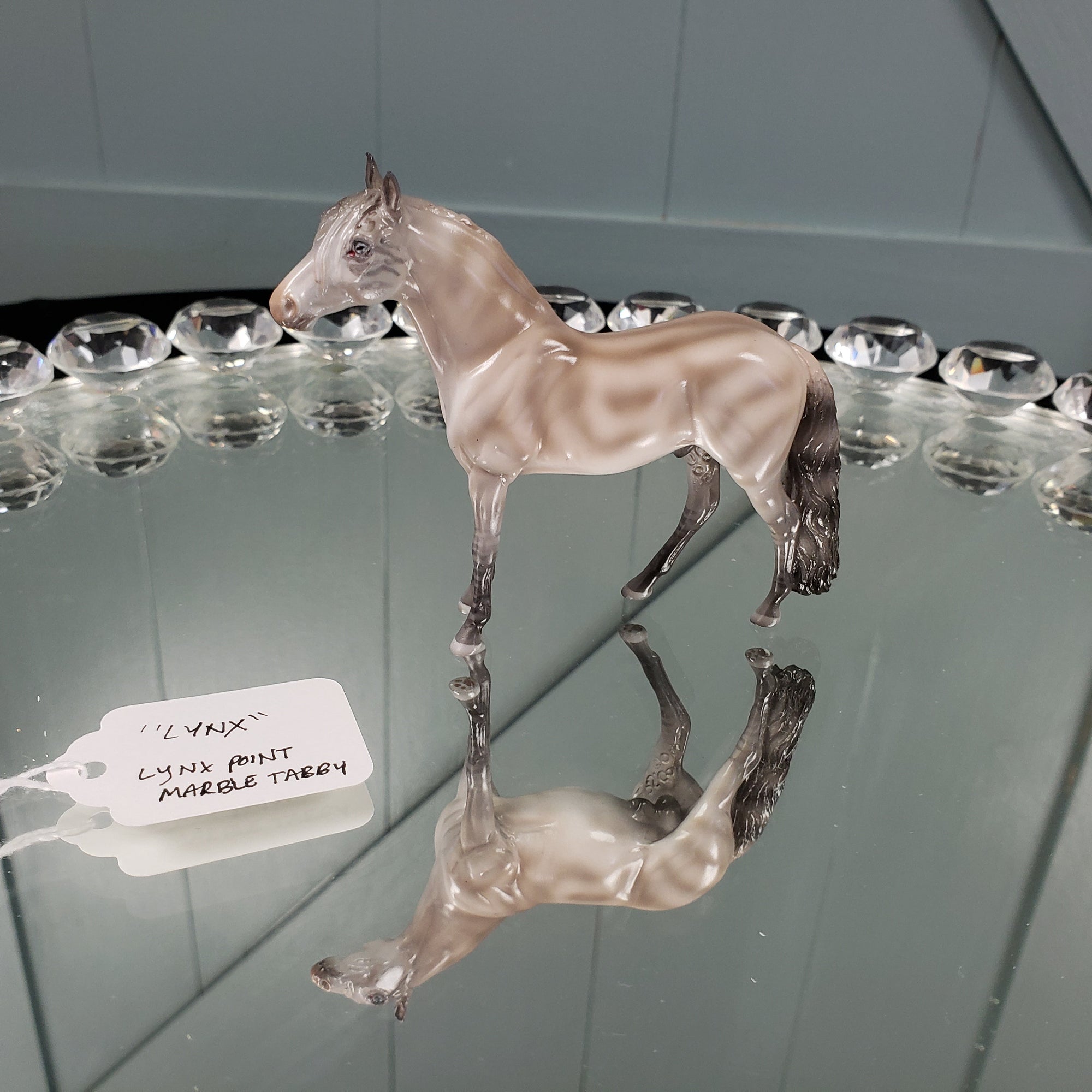 Lynx OOAK International Cat Day Lynx Point Marble Tabby Cat Andalusian Chip By Jess Hamill