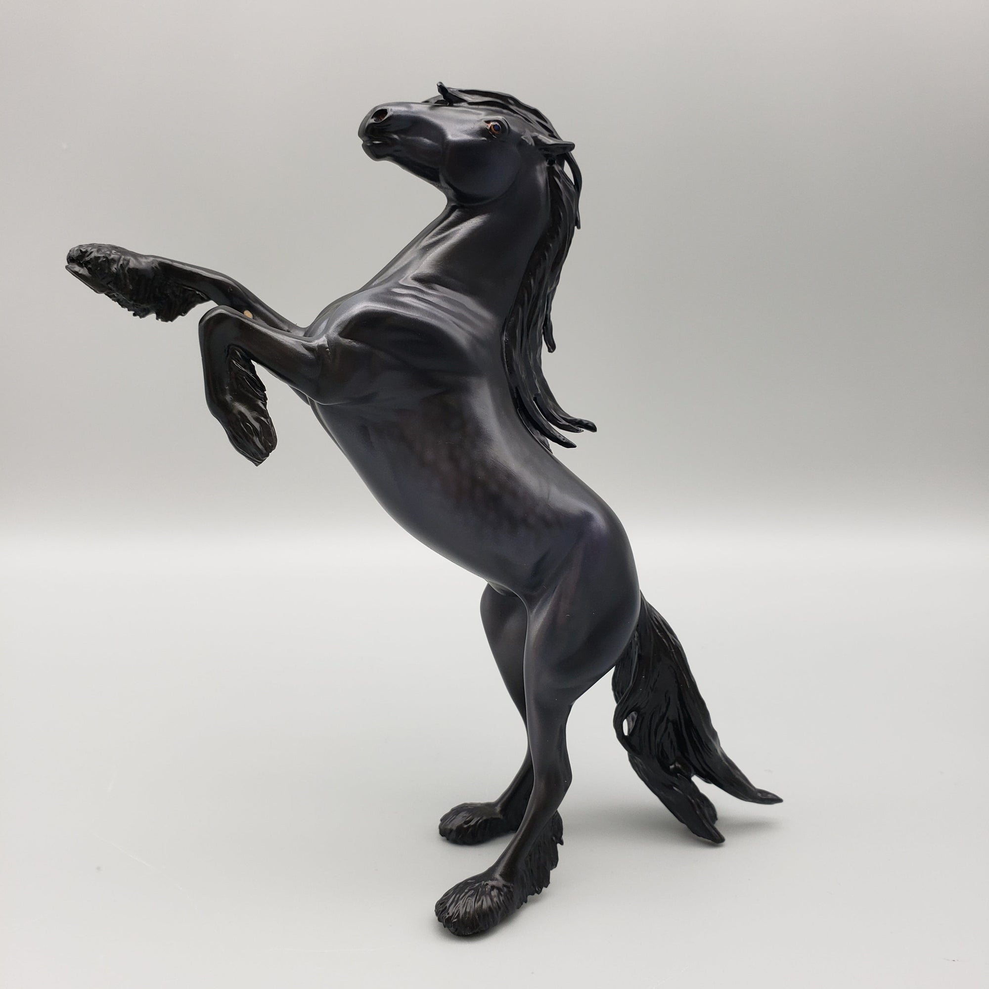 Vibernum OOAK Custom Rearing Pebble Mustang Turned Friesian By Caroline Boydston Best Offers 8/14/23