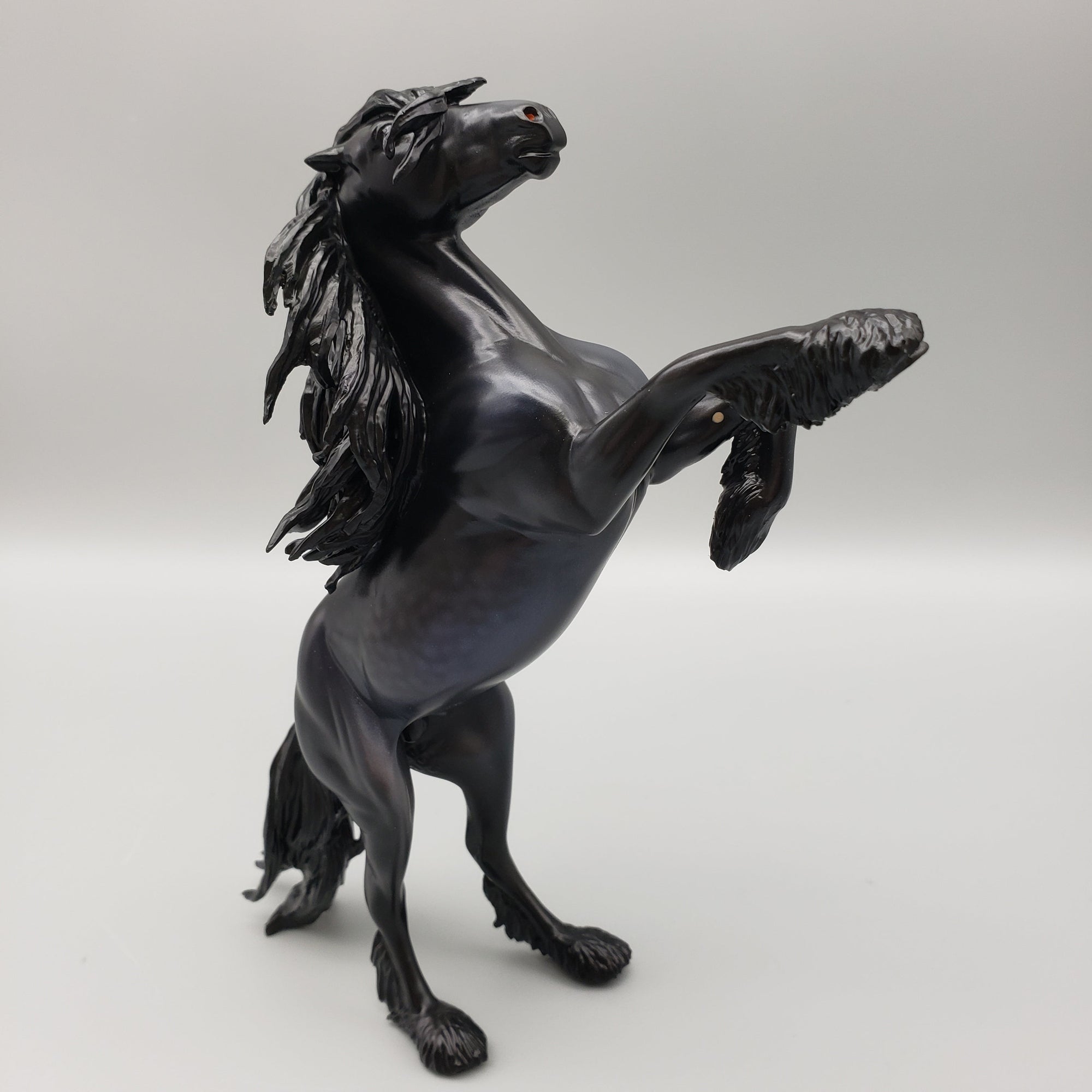 Vibernum OOAK Custom Rearing Pebble Mustang Turned Friesian By Caroline Boydston Best Offers 8/14/23