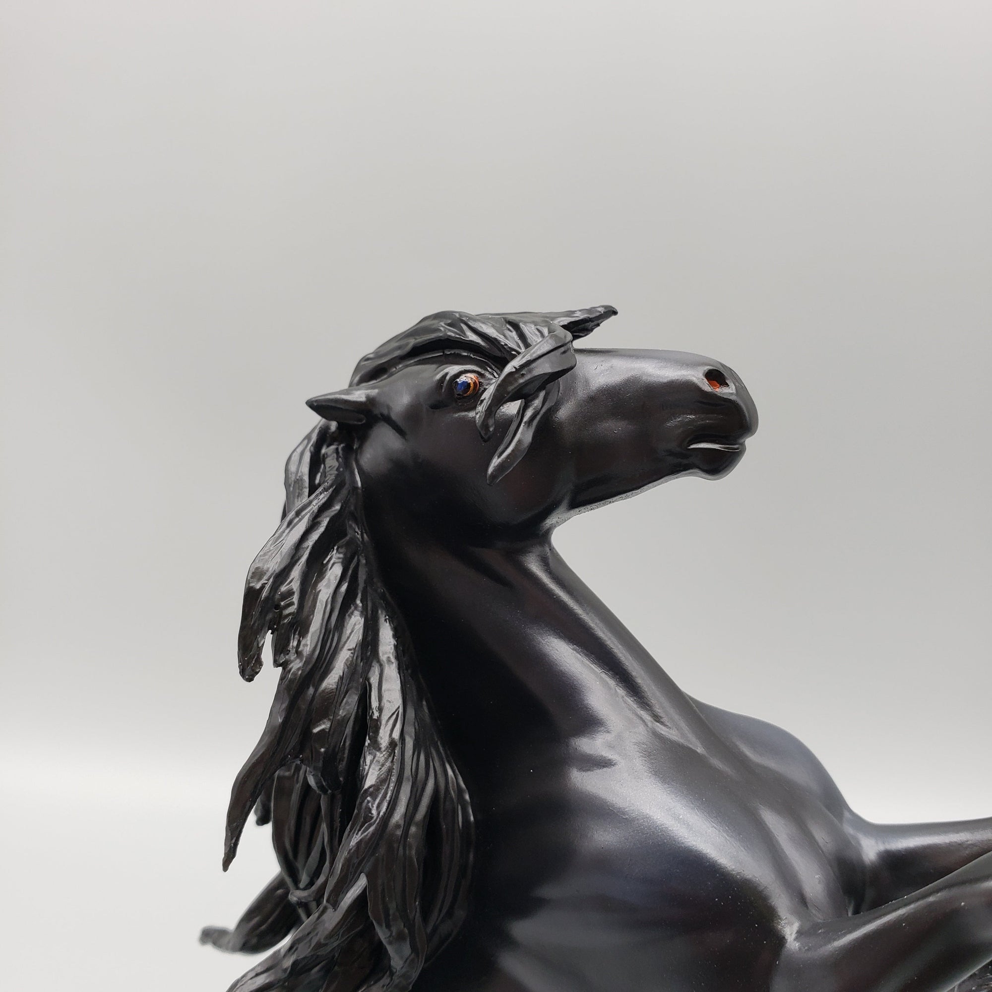 Vibernum OOAK Custom Rearing Pebble Mustang Turned Friesian By Caroline Boydston Best Offers 8/14/23