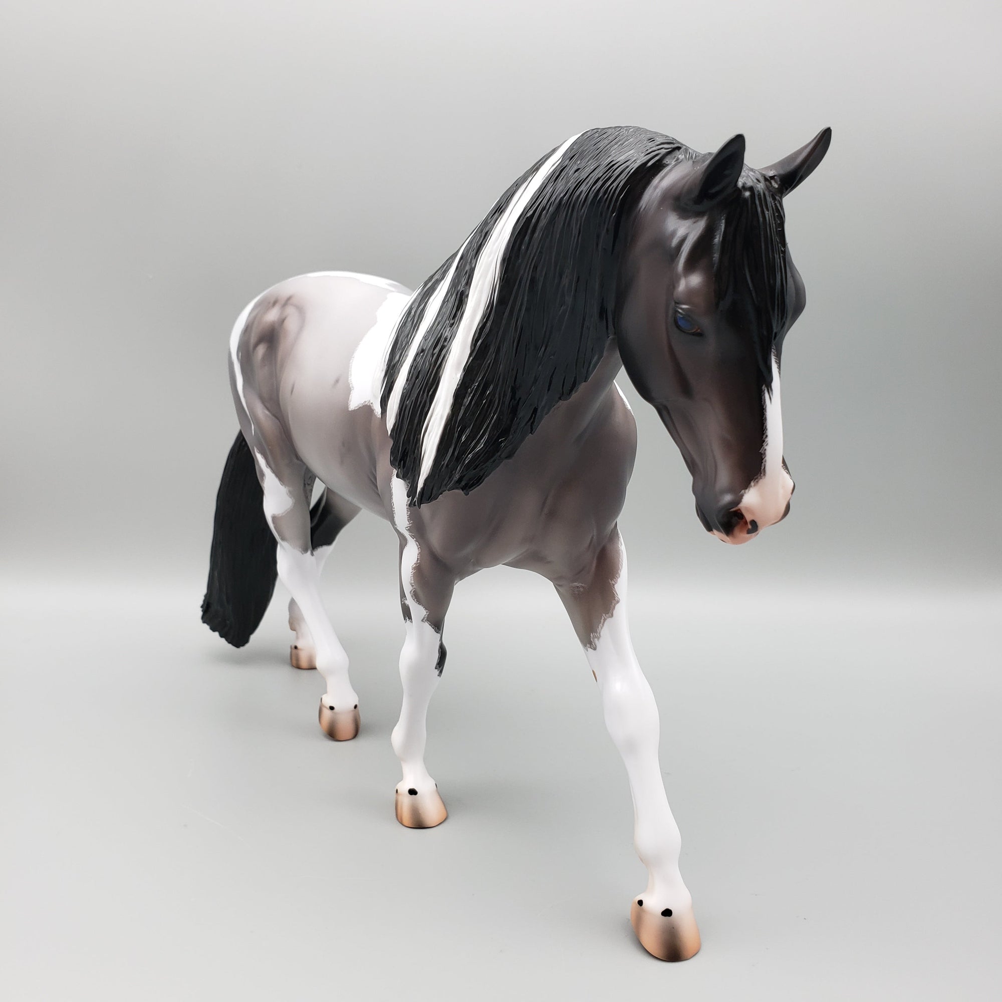 Ginko Blue Roan Tobiano Irish Draft By Caroline Boydston Best Offers 8/14/23
