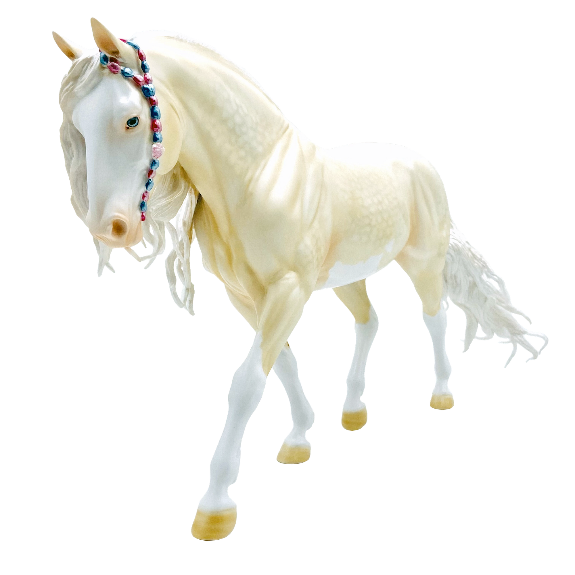 Ocean's Song-OOAK Irish Draft Basket Painted by Carrie Keller EQ 21