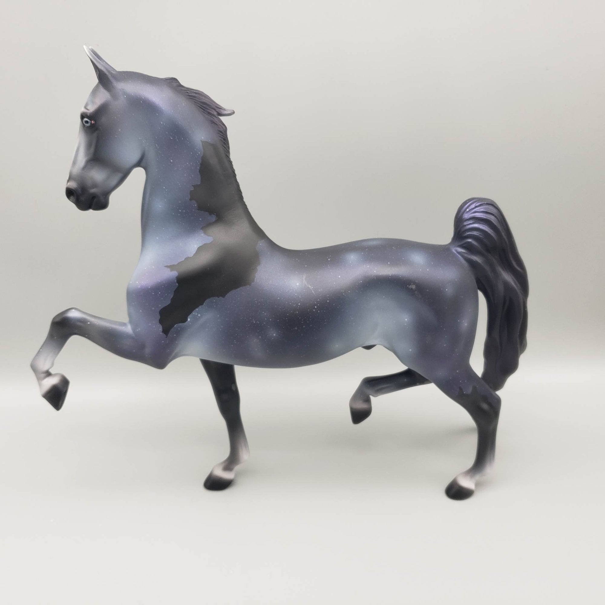 Astel - OOAK - Night Sky Blue & Black Decorator Saddlebred By Jess Hamill EQ23