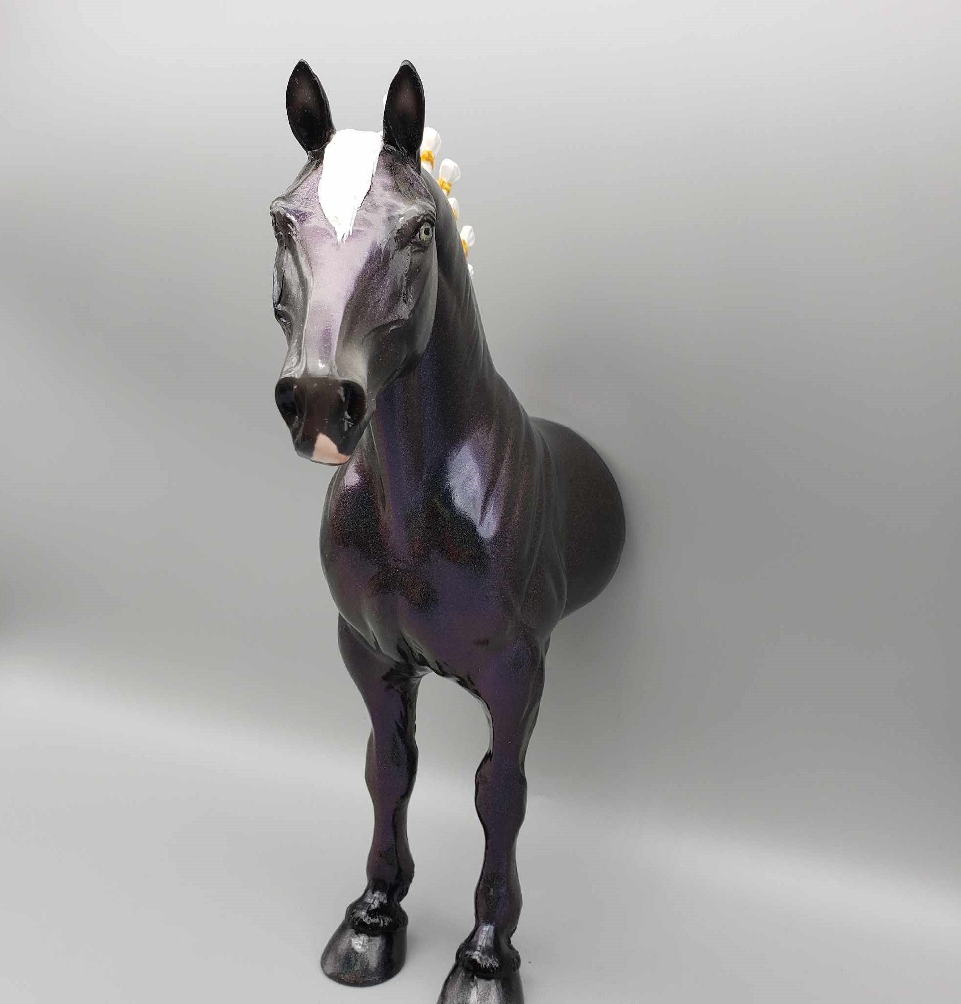 Half A Chance OOAK Holographic Black Half Standing Draft Wall Decor By Ellen Robbins Moonlight Madness 2023 MM23