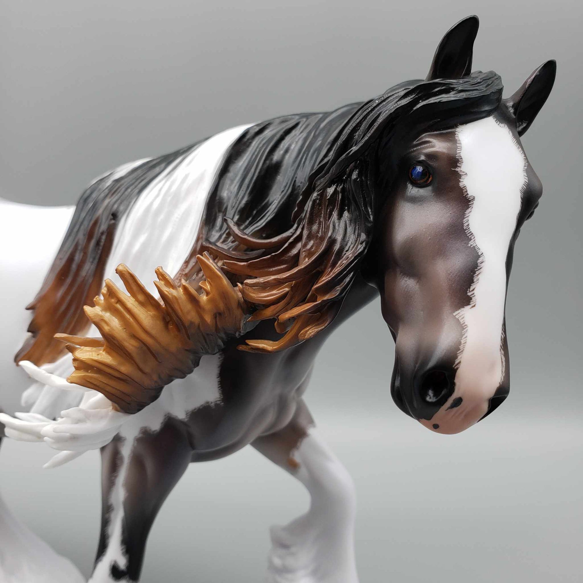 Chalbri OOAK Bay Tobiano Roan Custom Cob By Caroline Boydston Best Offers 8/7/23