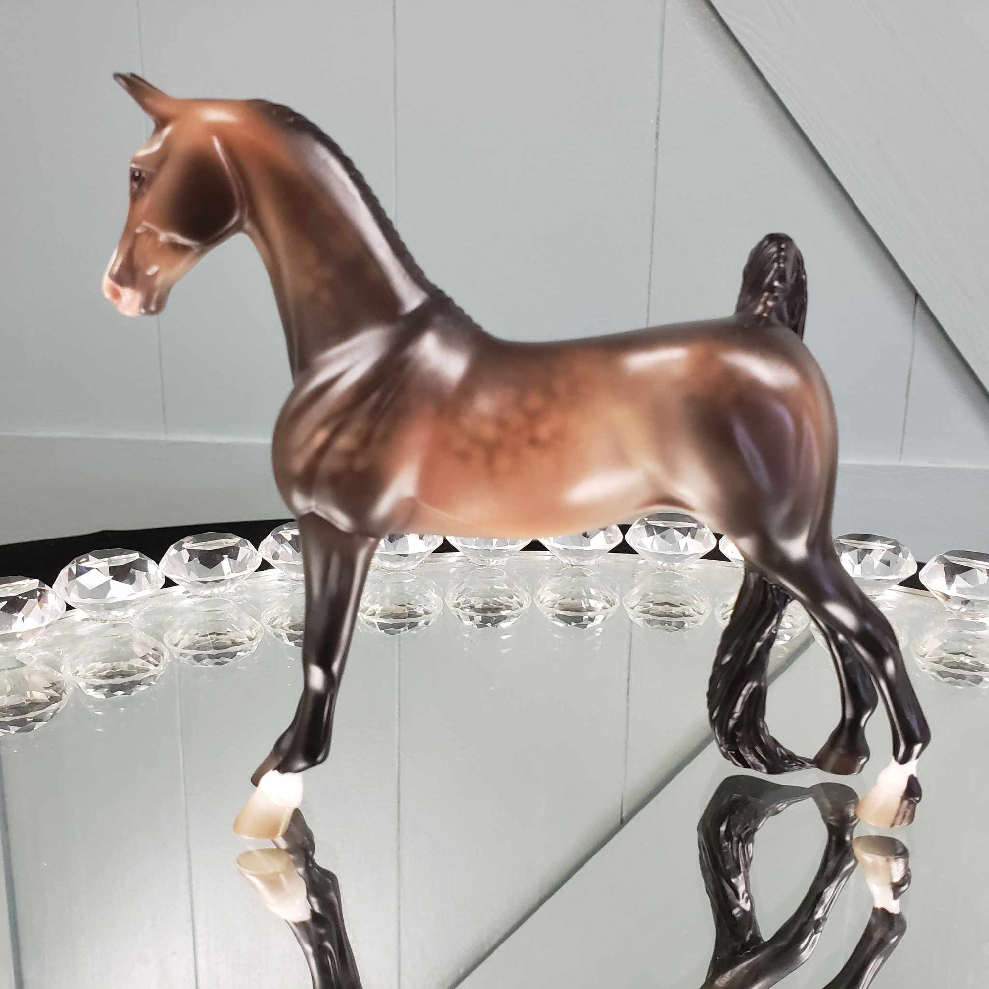 Goldmask OOAK Dappled Sooty Buckskin Saddlebred Pebble By Jess Hamill