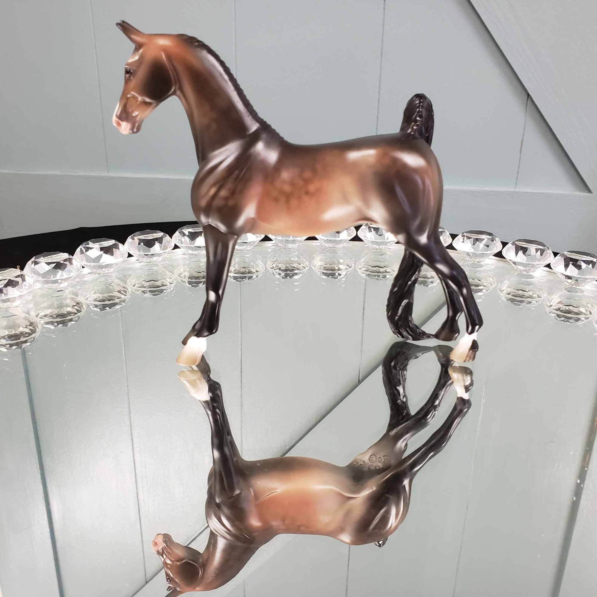 Goldmask OOAK Dappled Sooty Buckskin Saddlebred Pebble By Jess Hamill