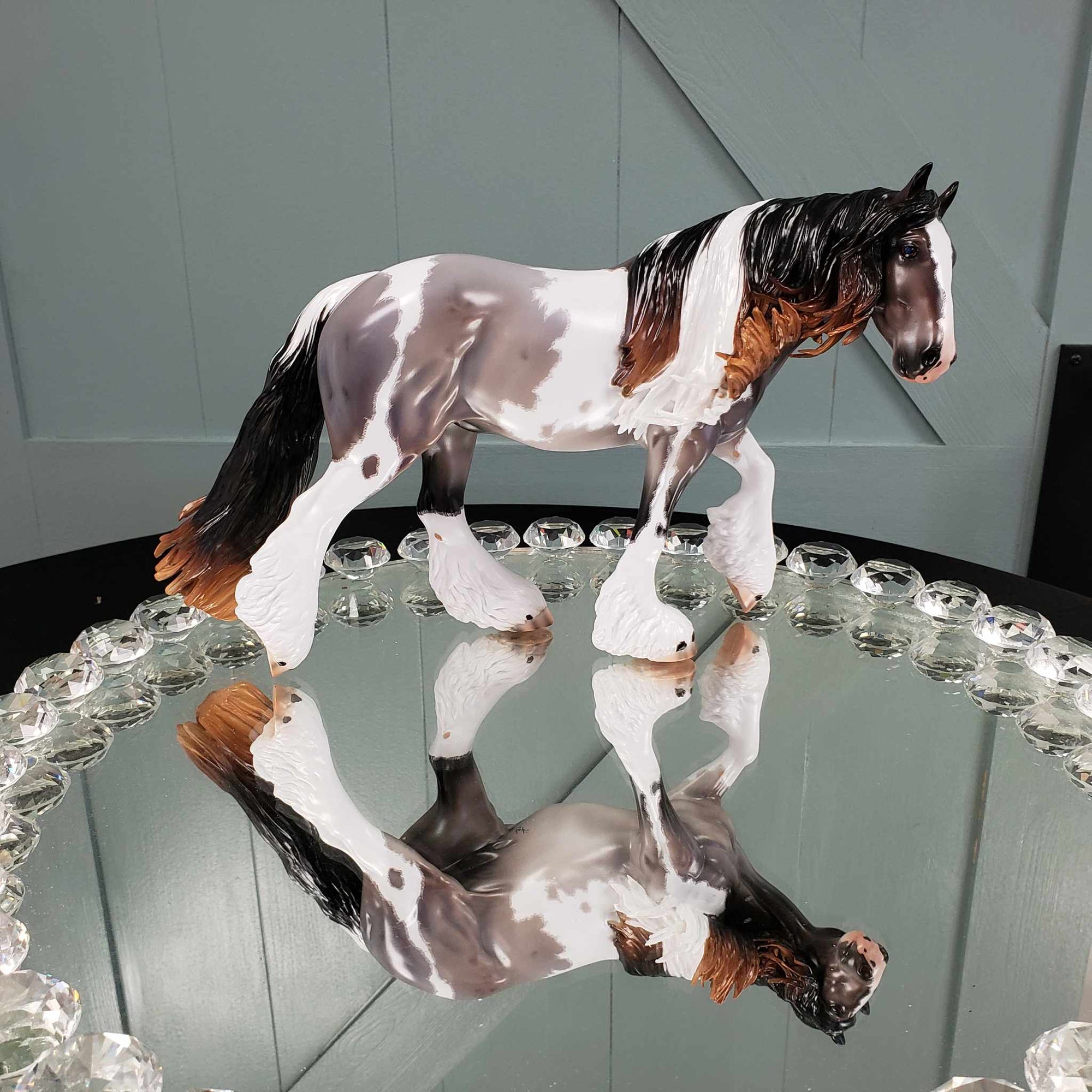 Chalbri OOAK Bay Tobiano Roan Custom Cob By Caroline Boydston Best Offers 8/7/23