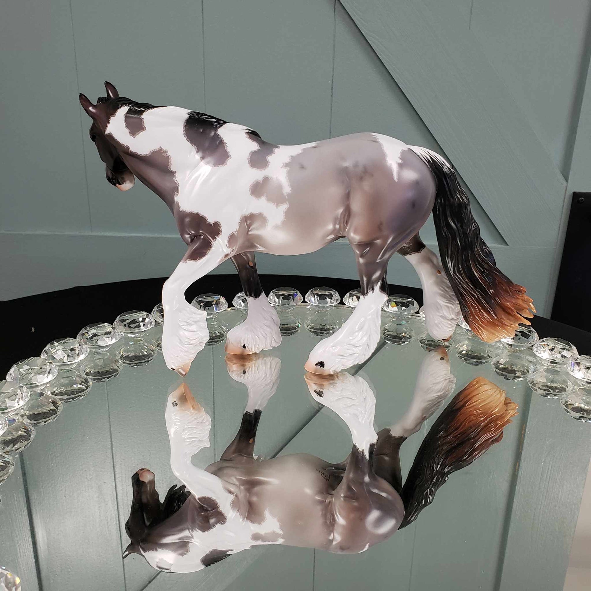 Chalbri OOAK Bay Tobiano Roan Custom Cob By Caroline Boydston Best Offers 8/7/23