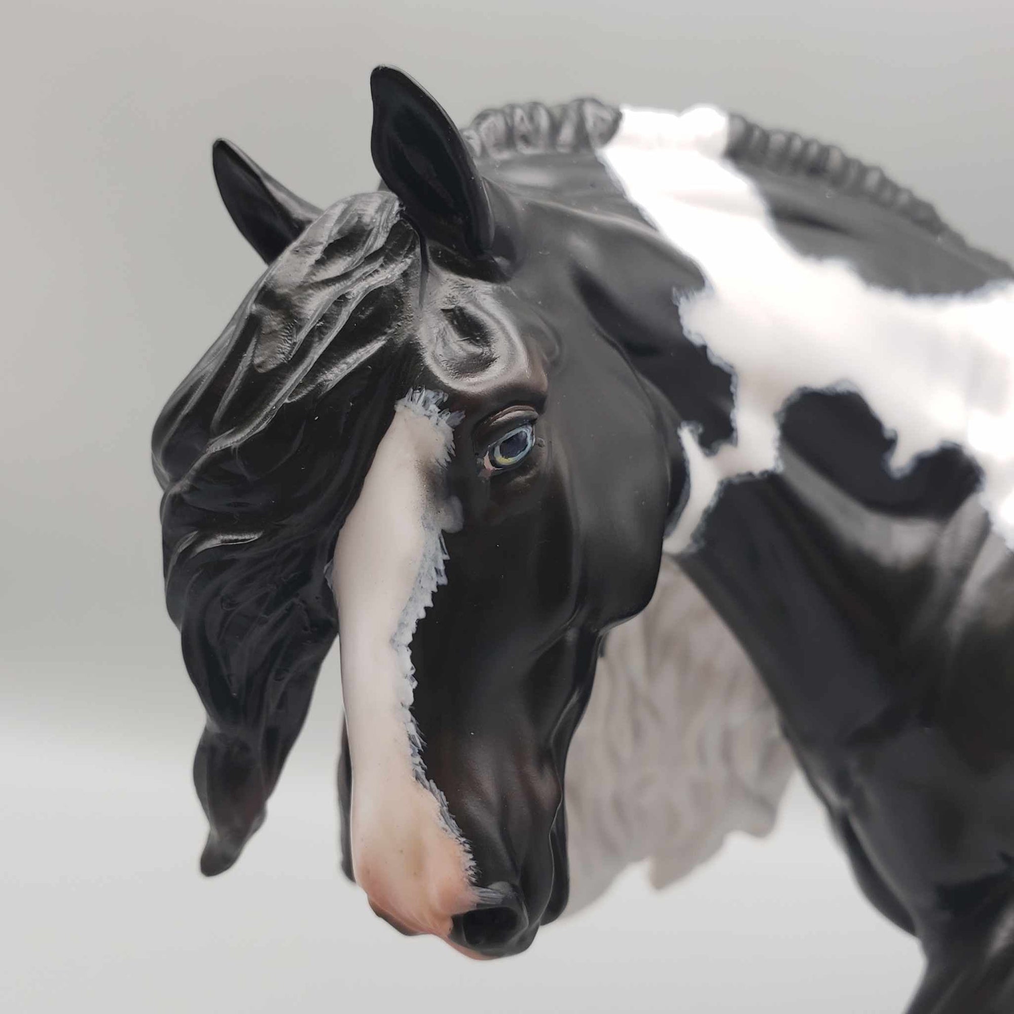 Cormac OOAK Black Tobiano Irish Cob By Julie Keim Best Offers 8/21/23