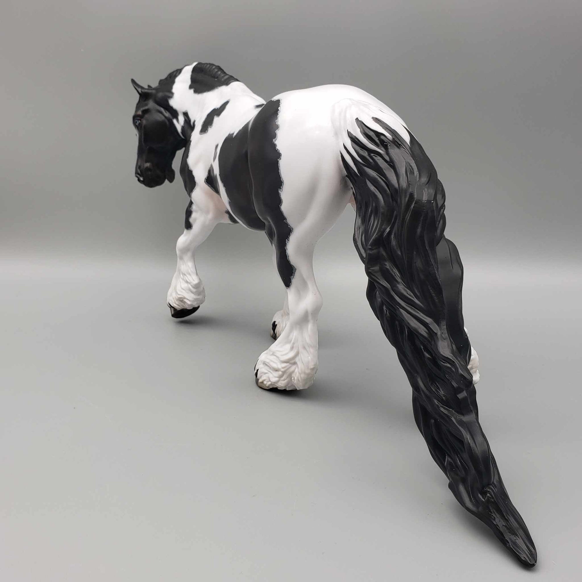 Cormac OOAK Black Tobiano Irish Cob By Julie Keim Best Offers 8/21/23