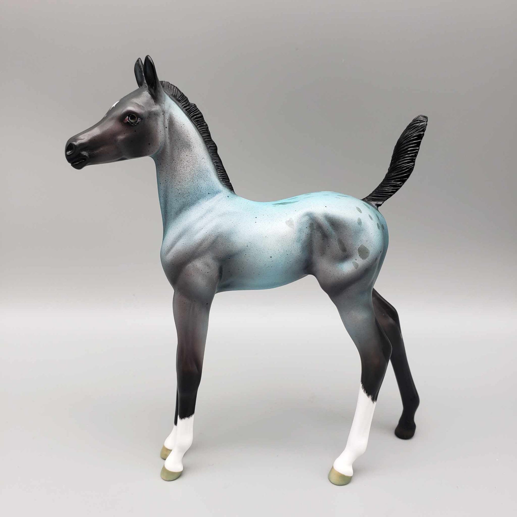 Frostbite OOAK Blue Roan Cold Sensitive Blue Appy By Ellen Robbins Holiday Sale 2023 HS23