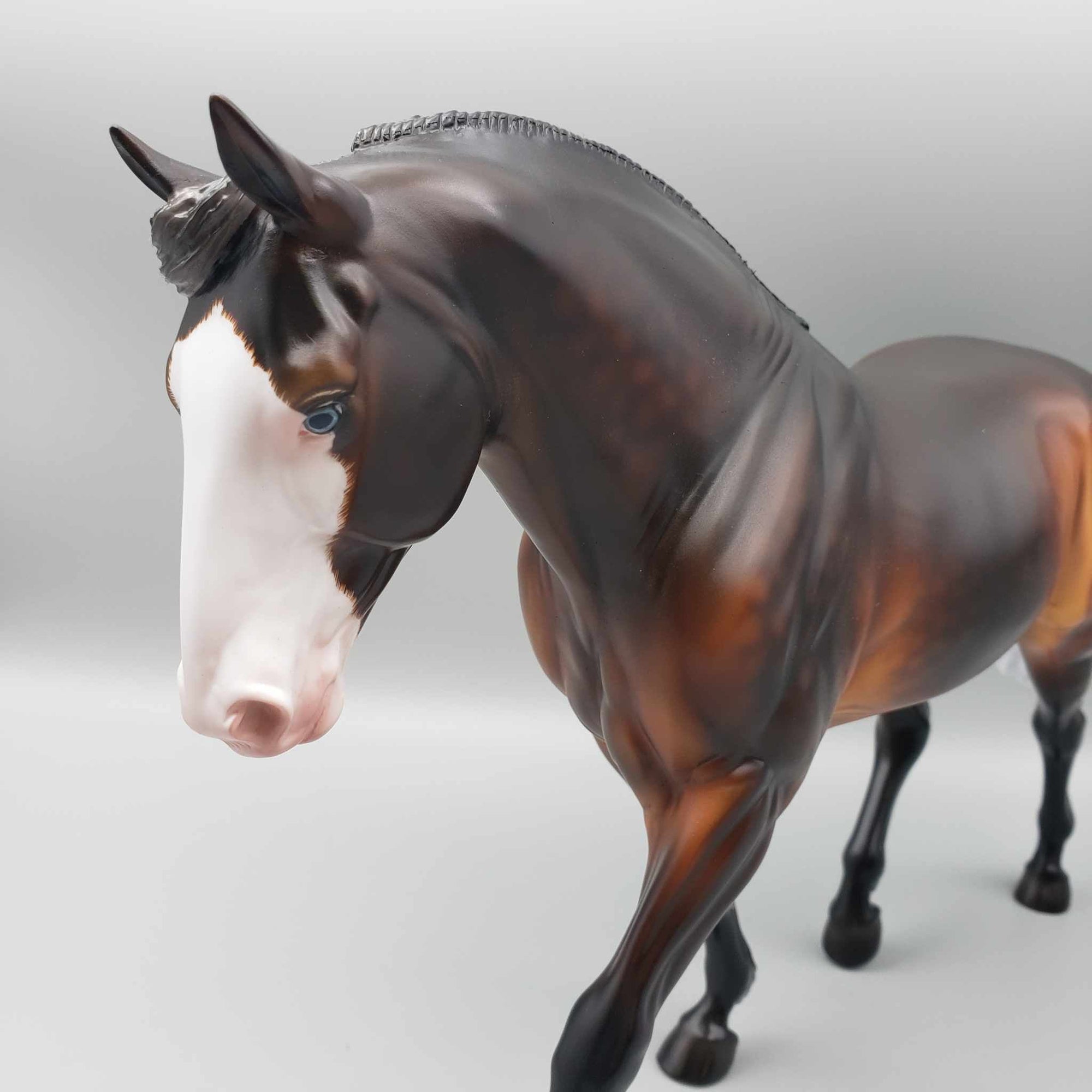 From Within OOAK Dappled Silver Bay W/Etched Marking Irish Draft By Ashley Palmer Moonlight Madness 2023 MM23