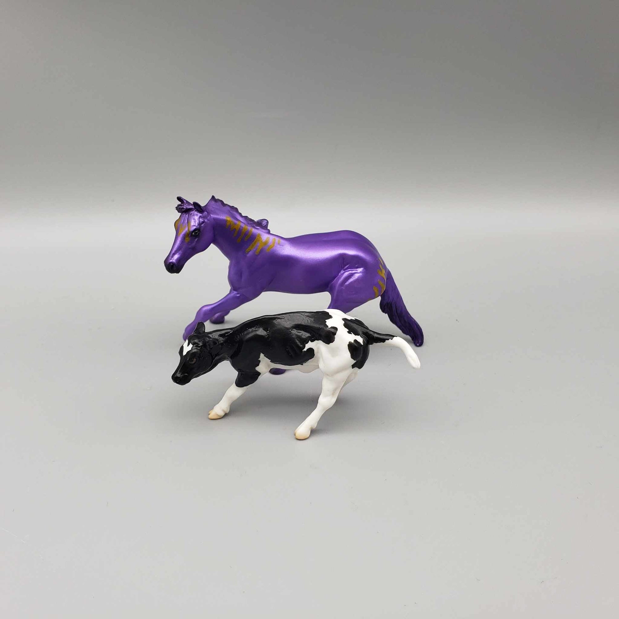 Draik'ut & Calf OOAK Purple Blacklight Reactive Cutter & Alien Calf Chip LE-30 By Jess Hamill Moonlight Madness 2023 MM23