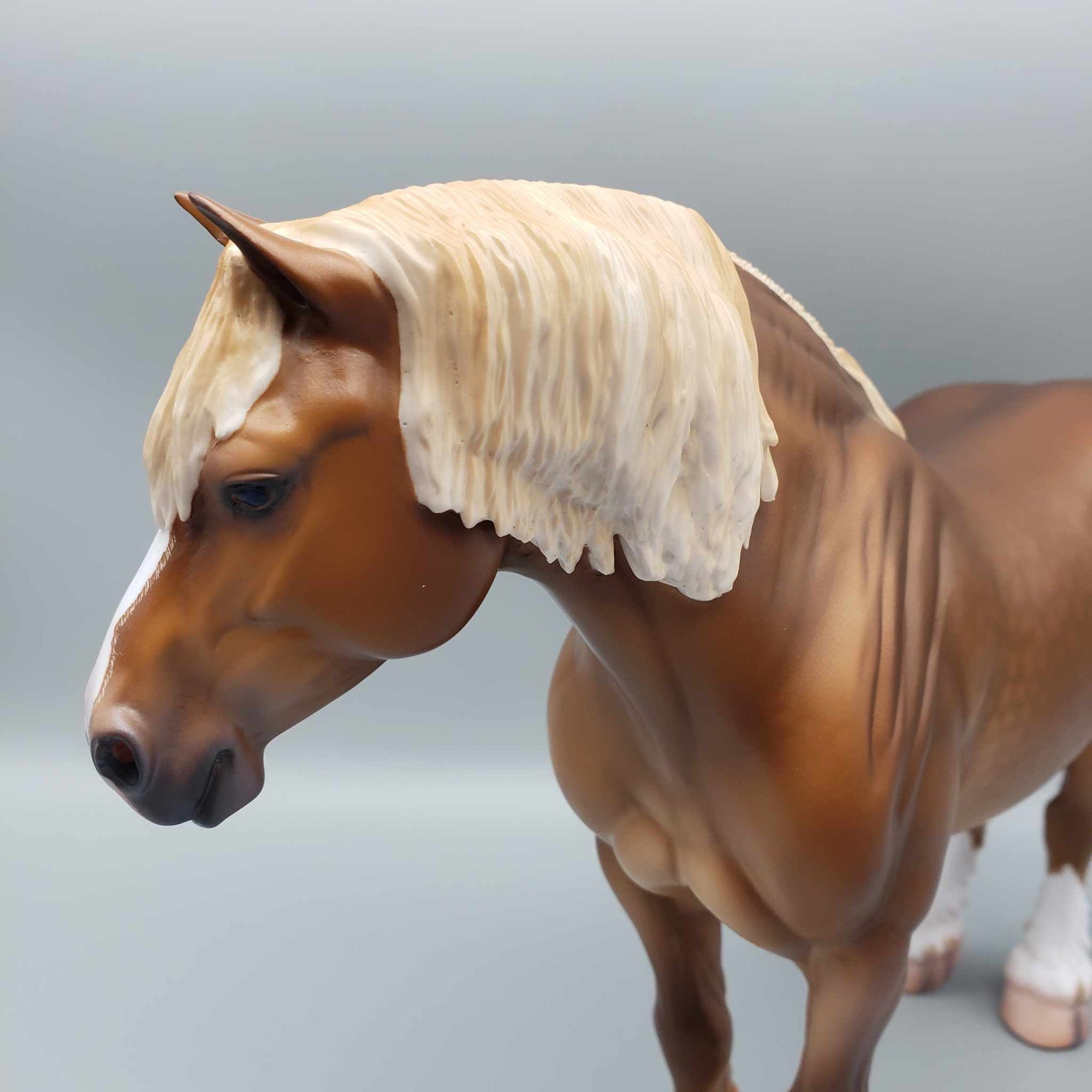 Airacomet OOAK Dappled Chestnut Heavy Draft Mare By Caroline Boydston Best Offer 11/13/23