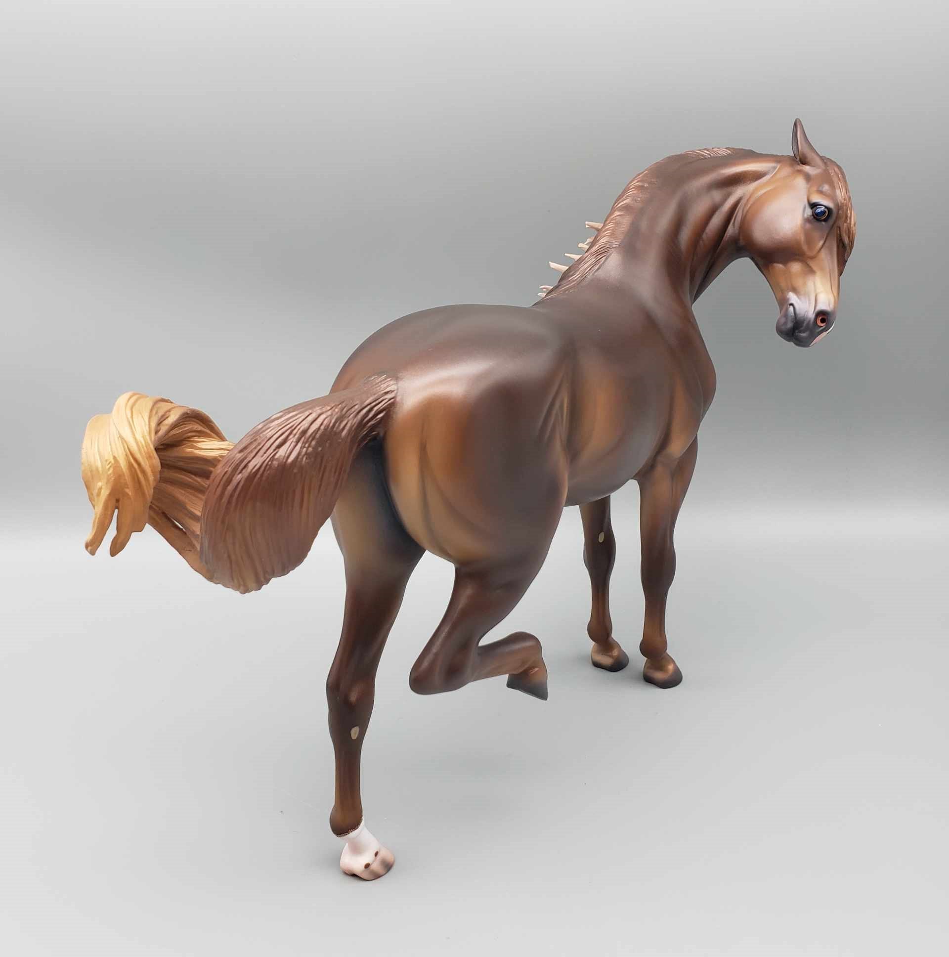 Hellcat OOAK Dark Dappled Chestnut Extreme Custom Andalusian By Caroline Boydston Best Offer 11/20/23