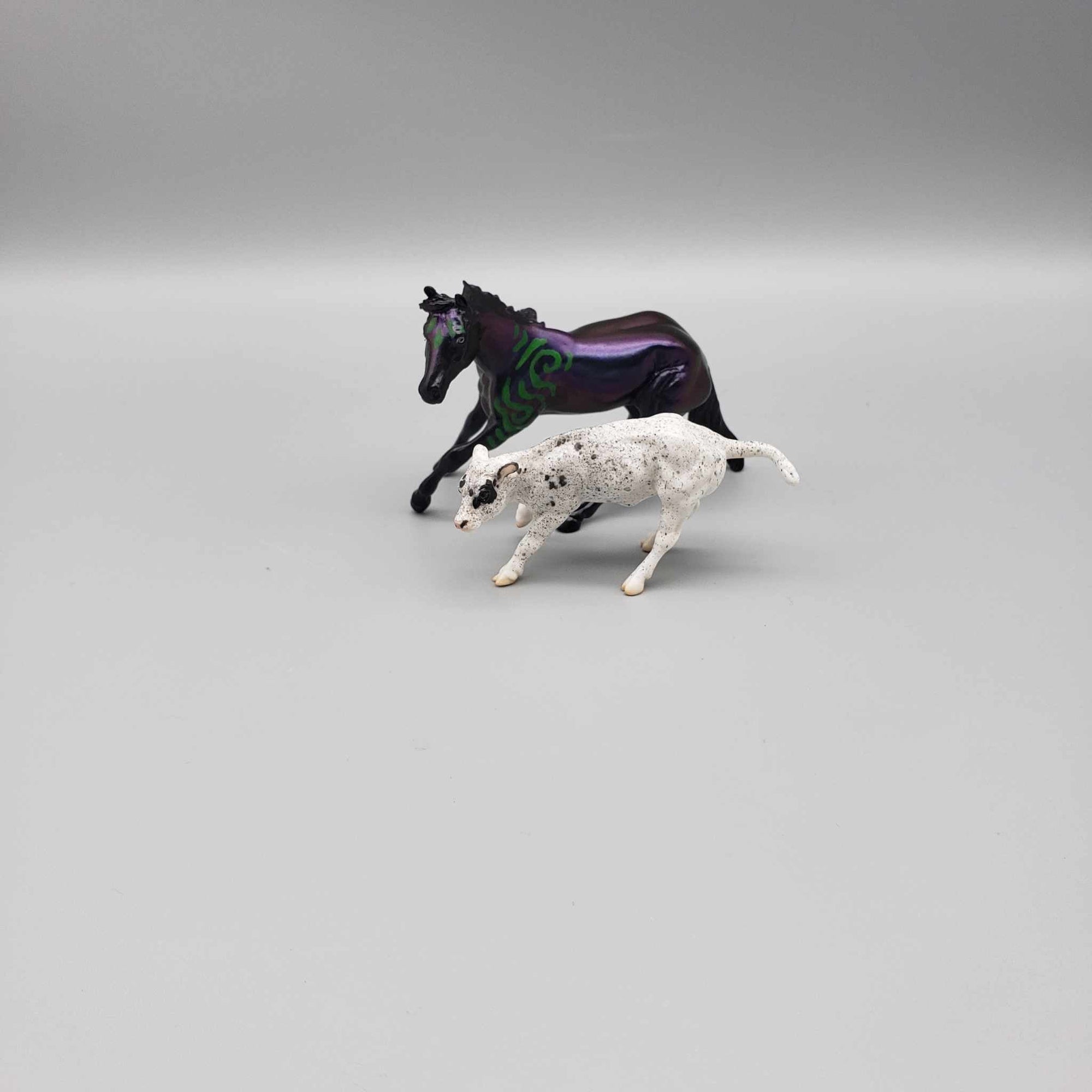 Agvox & Calf OOAK Colorshift Black Blacklight Reactive Cutter & Alien Calf Chip LE-30 By Jess Hamill Moonlight Madness 2023 MM23