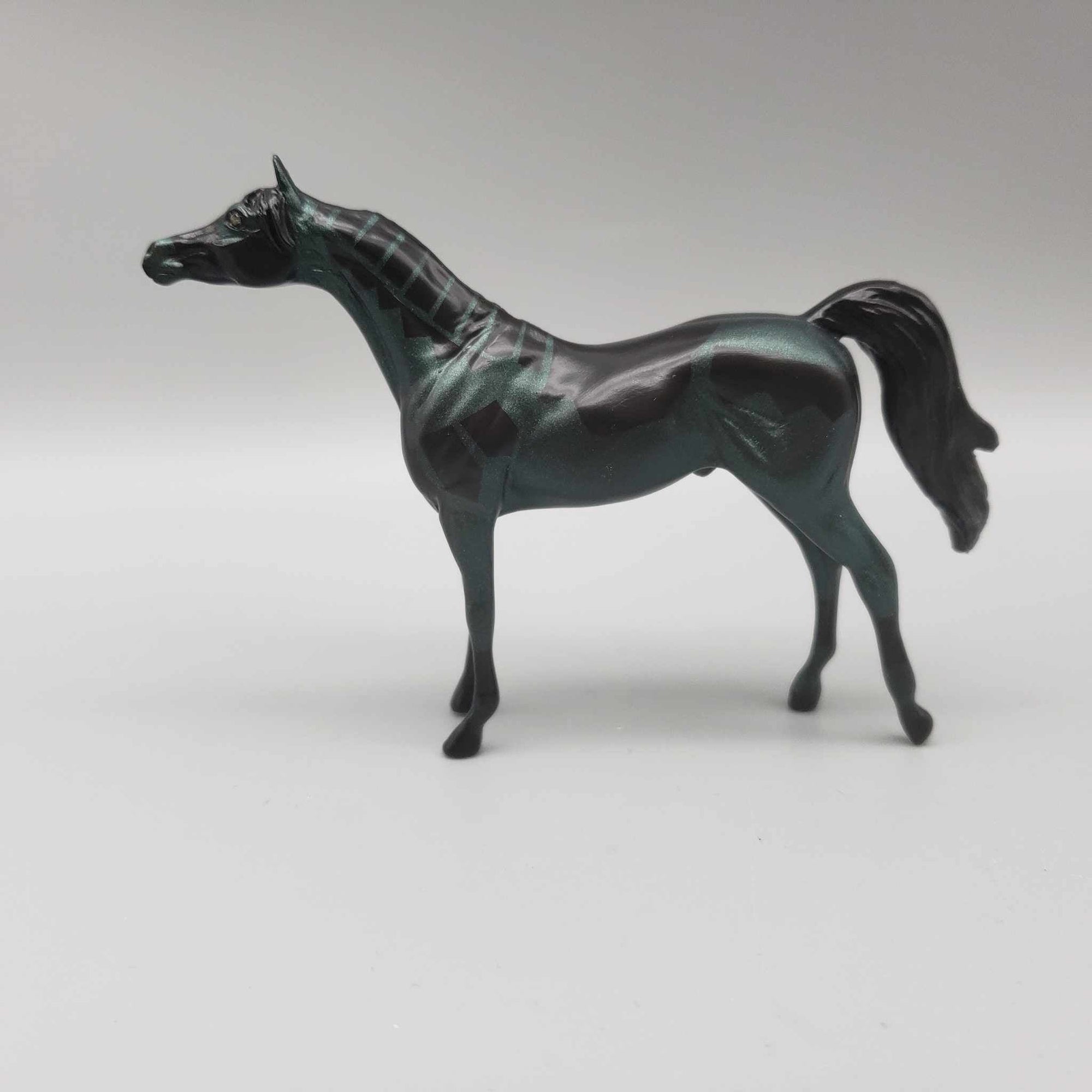 What A Knight OOAK Deco Black/Green Inspired By Scooby-doo Blacklight Reactive Arabian Chip By Ellen Robbins Moonlight Madness 2023 MM23