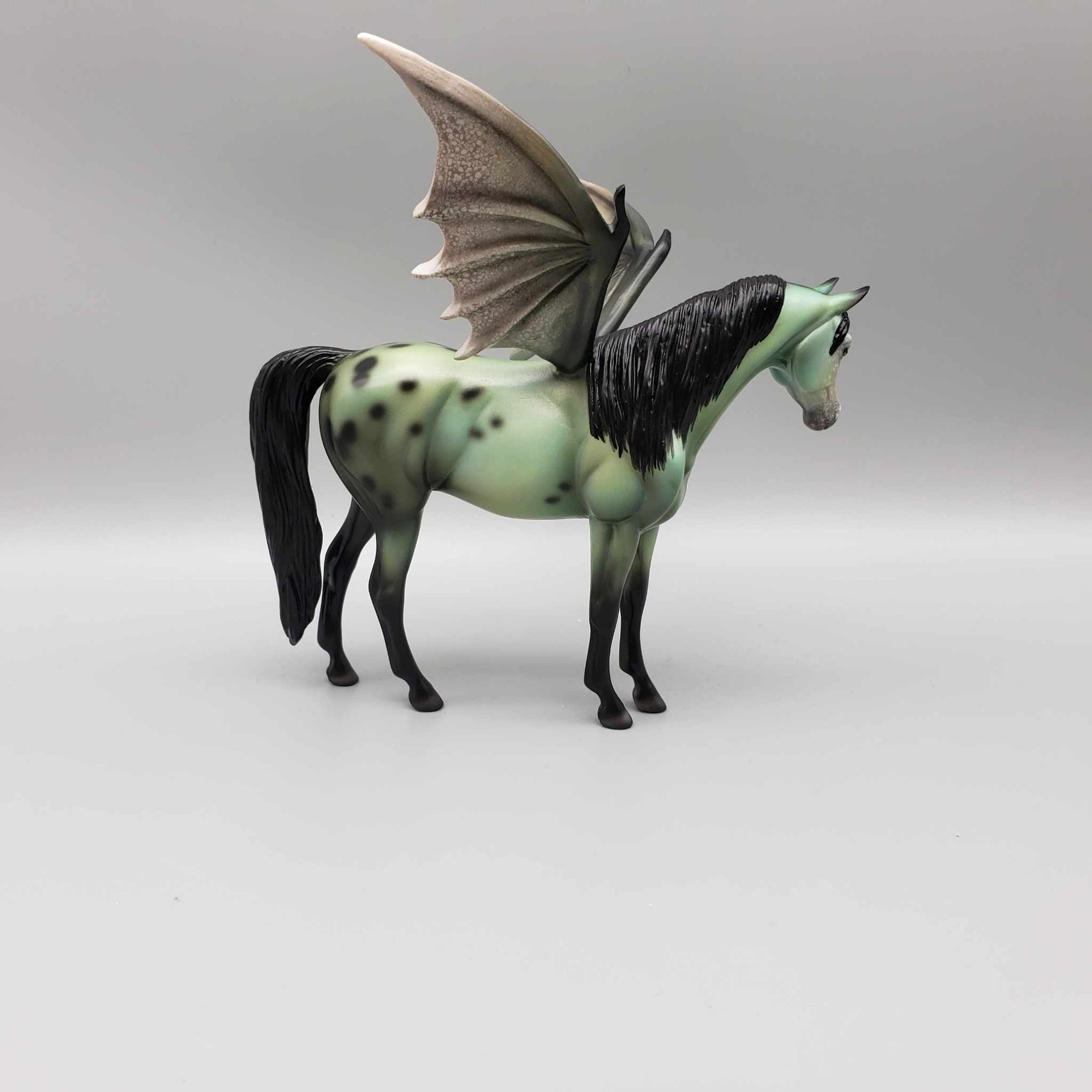 Elphie OOAK Green Deco Bat Wing Arabian Pebble By Ellen Robbins Moonlight Madness 2023 MM23