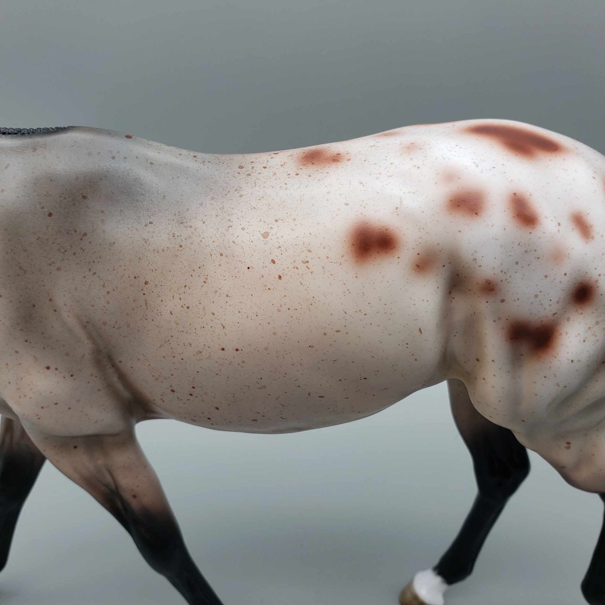 Hibiscus OOAK Appaloosa Custom Mule by Angela Marleau Facebook Auctions 9/23