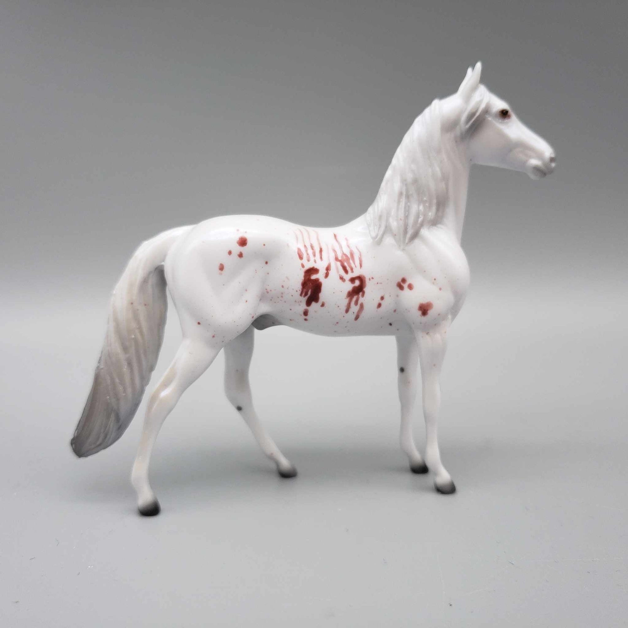 Bates OOAK Deco Bloody Shower Curtain Inspired By Psycho Blacklight Reactive Morgan Chip By Ellen Robbins Moonlight Madness 2023 MM23