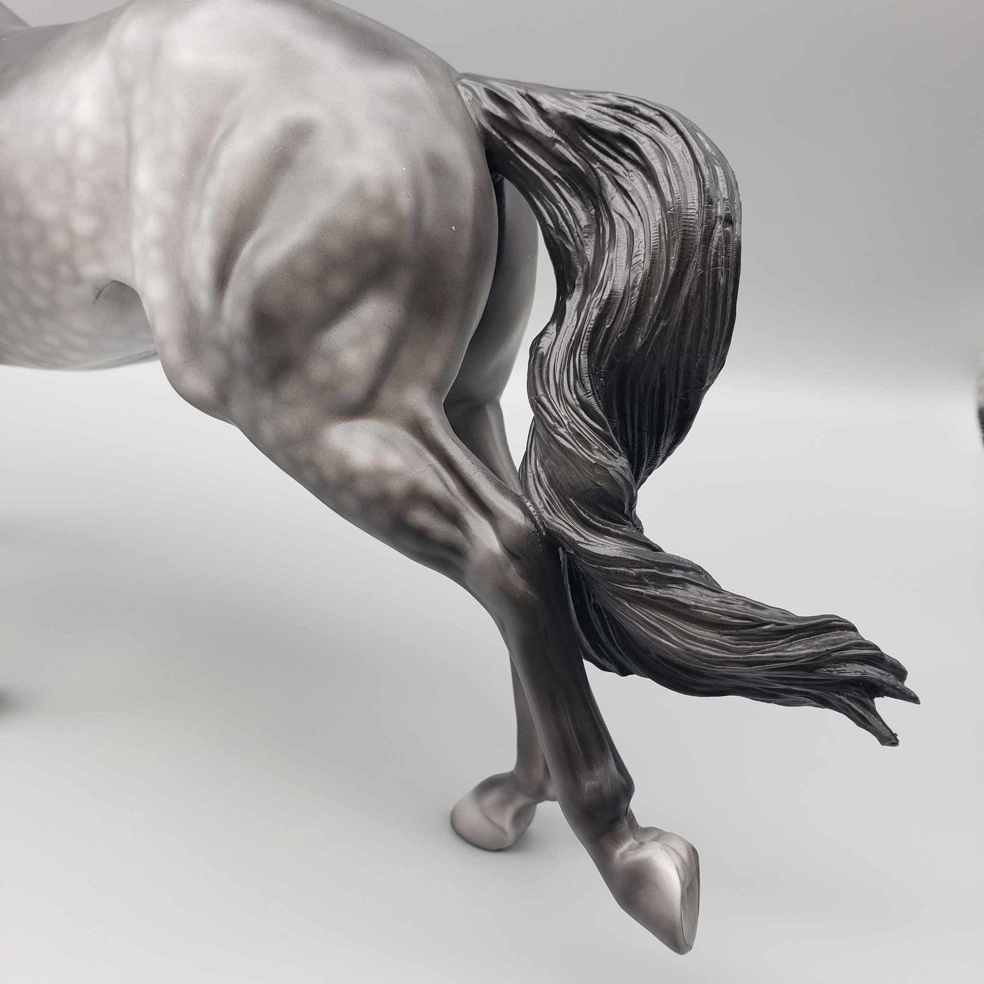 Carmine OOAK Dark Dappled Grey Running Stock Horse By Dawn Quick Fall Into Autumn Random Drop Sale 9/23