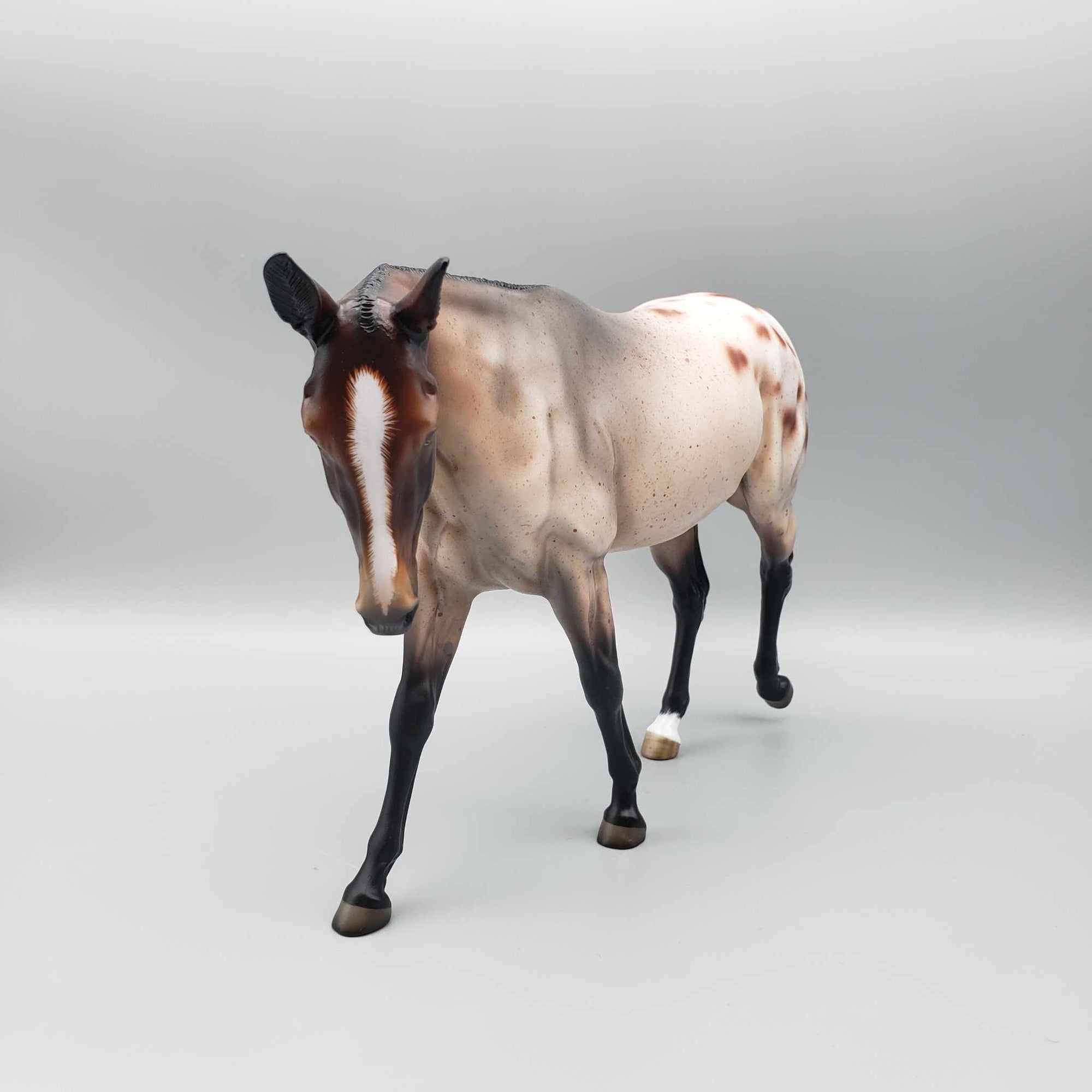 Hibiscus OOAK Appaloosa Custom Mule by Angela Marleau Facebook Auctions 9/23