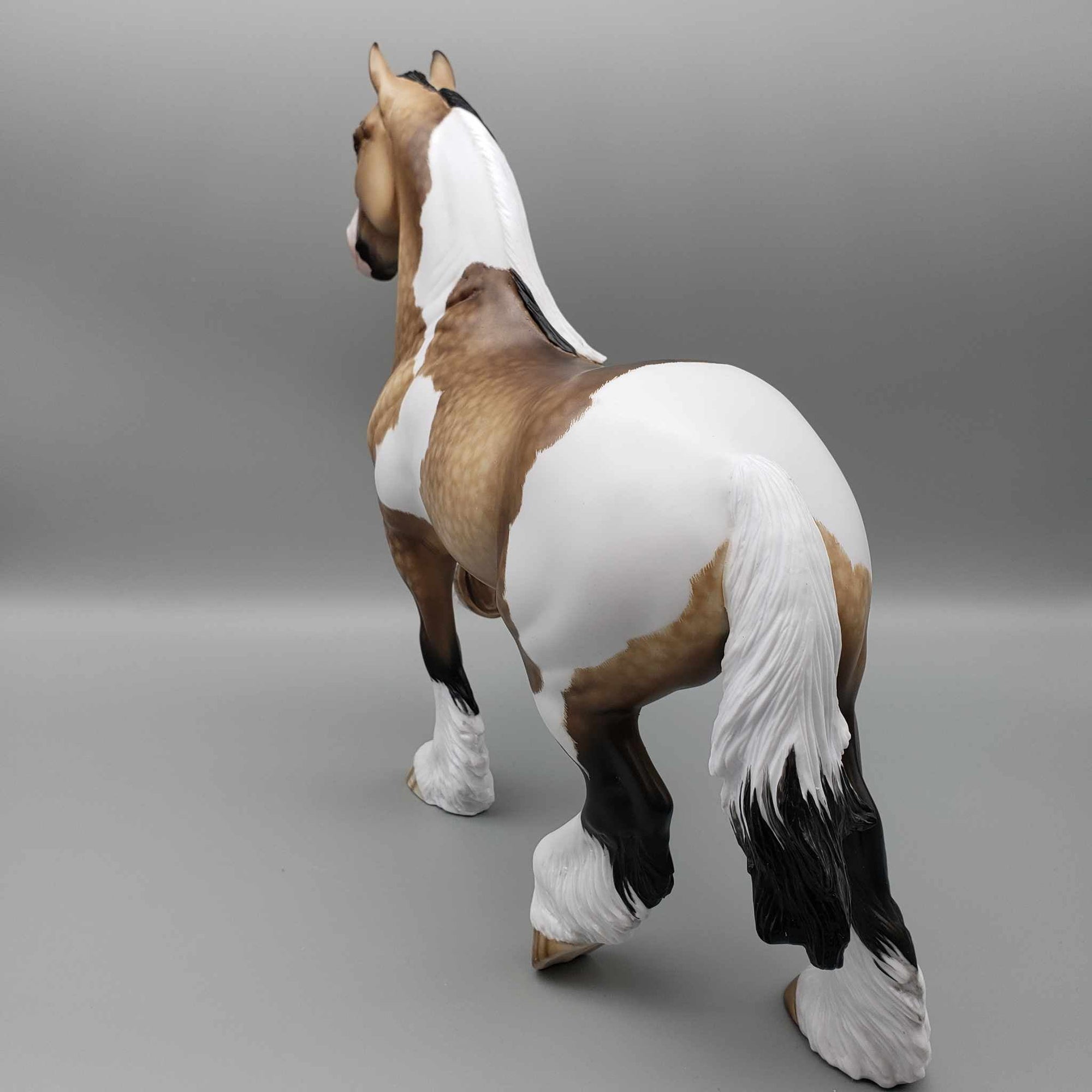 Evervess OOAK Buckskin Tobiano Trotting Drafter By Sheryl Leisure Best Offers 9/11/23