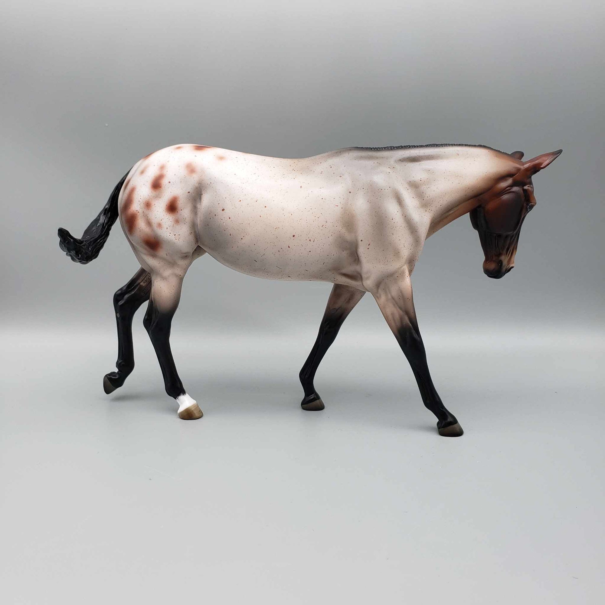 Hibiscus OOAK Appaloosa Custom Mule by Angela Marleau Facebook Auctions 9/23